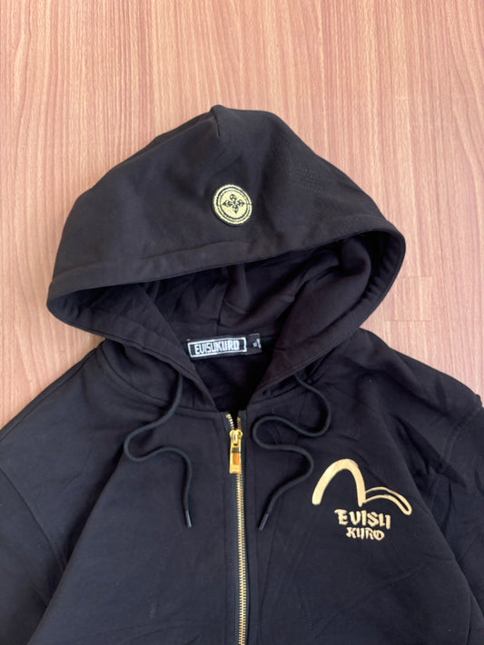 Authentic Evisu Kuro Gold Skull Rhinestone Bling