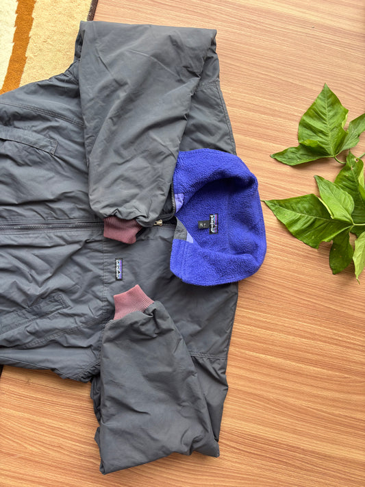 1980’s mde in usa Patagonia bomber synchillia fleece lined jacket