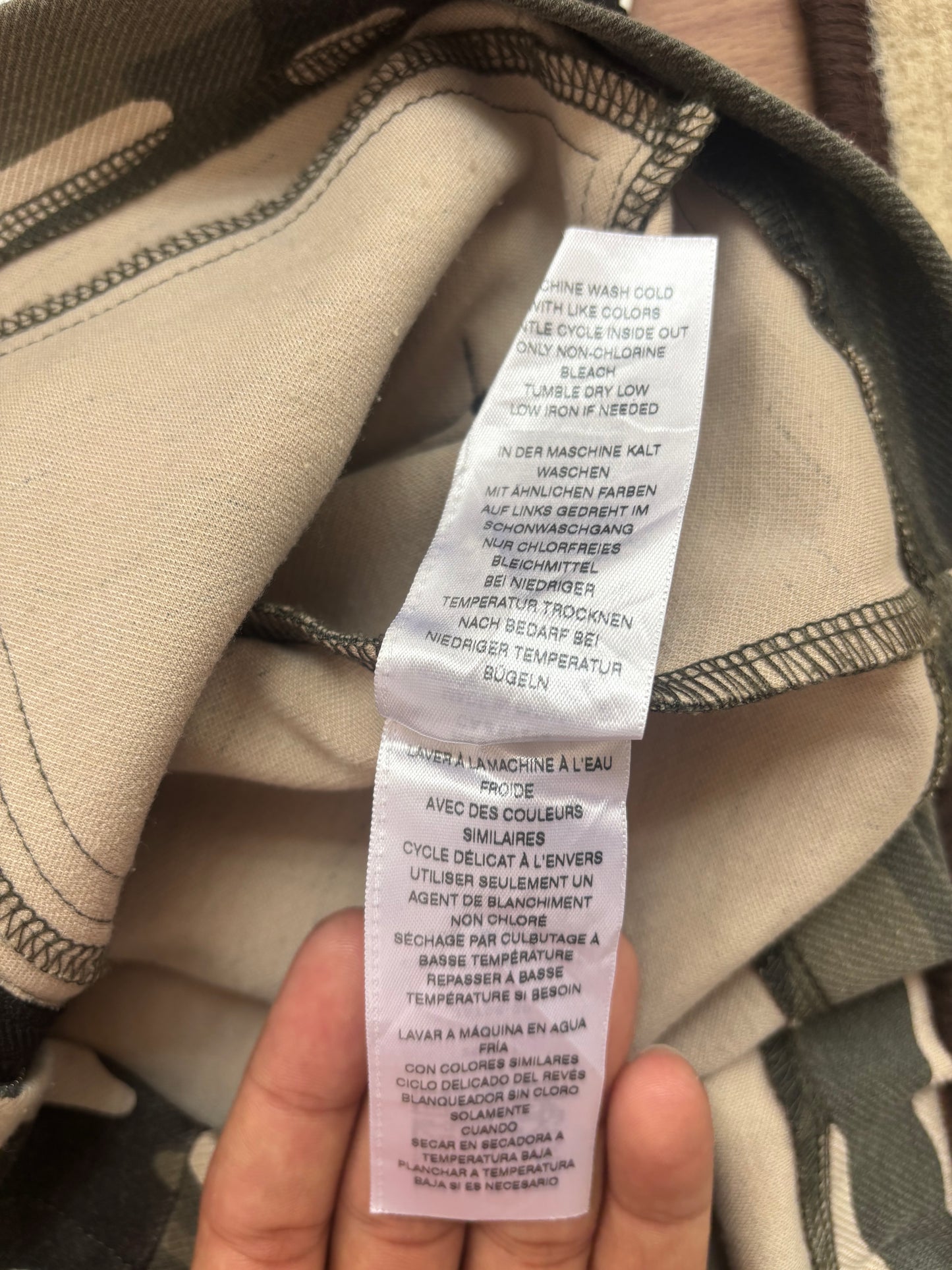 True Religion camo zip hoodie