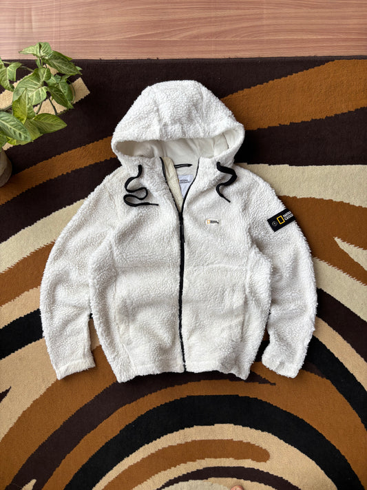 National Geographic sherpa fleece hoodie (S)
