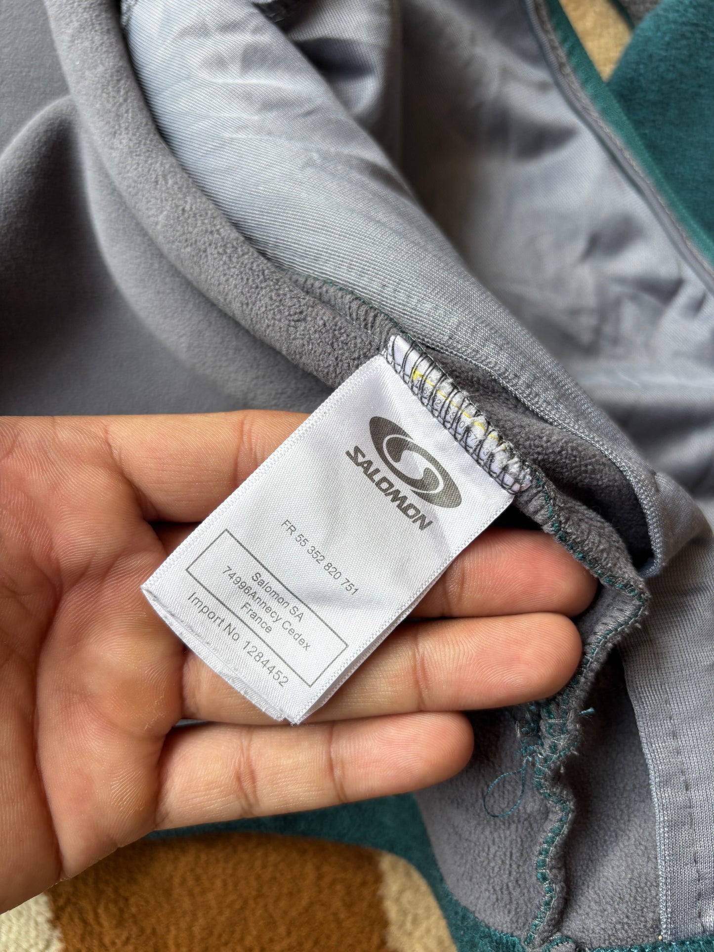 Retro Salomon colorblock Heavy fleece