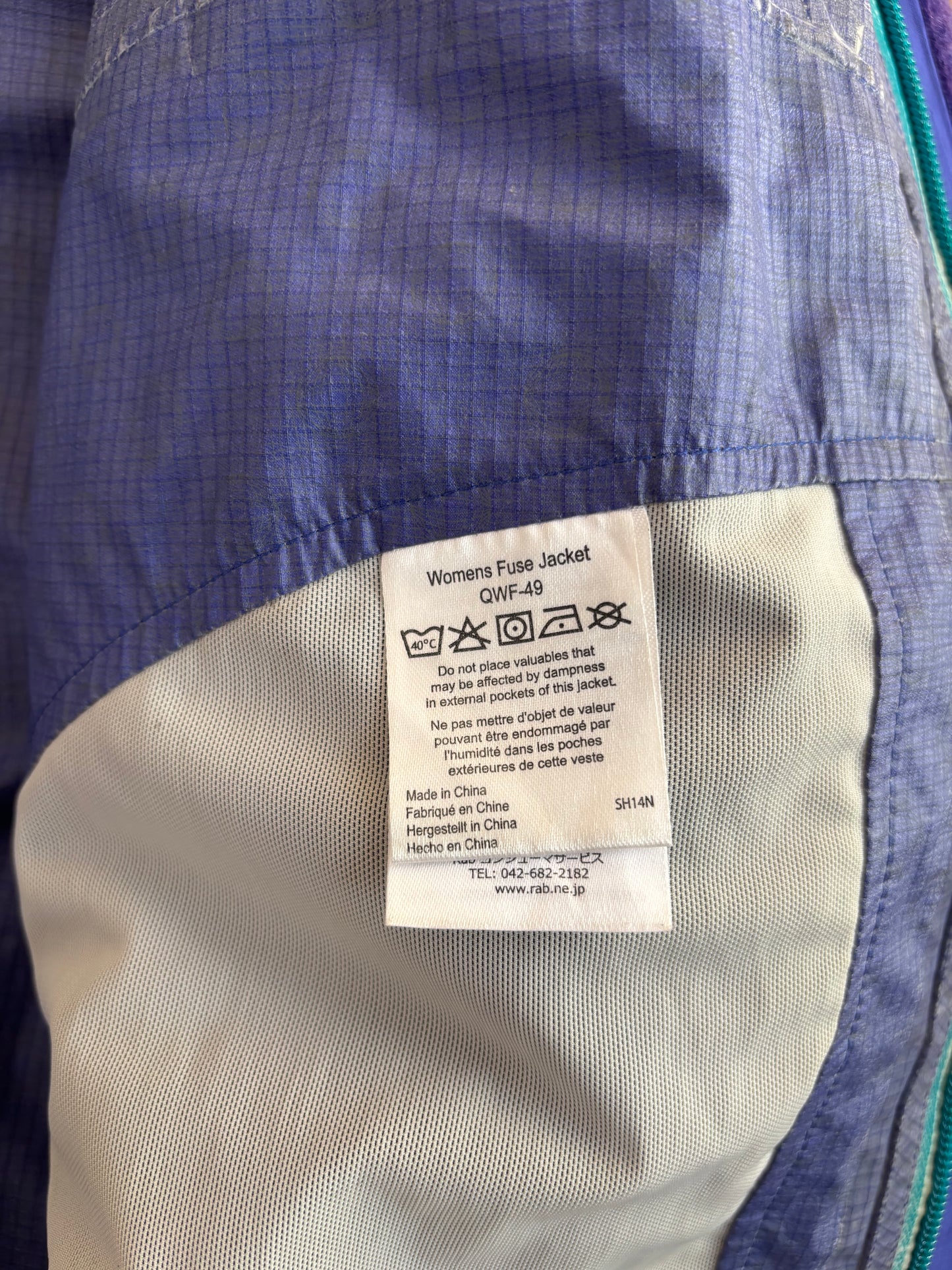 Rab packable fuse jacket (womens)