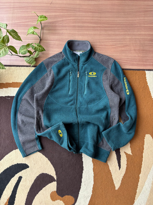 Retro Salomon colorblock Heavy fleece