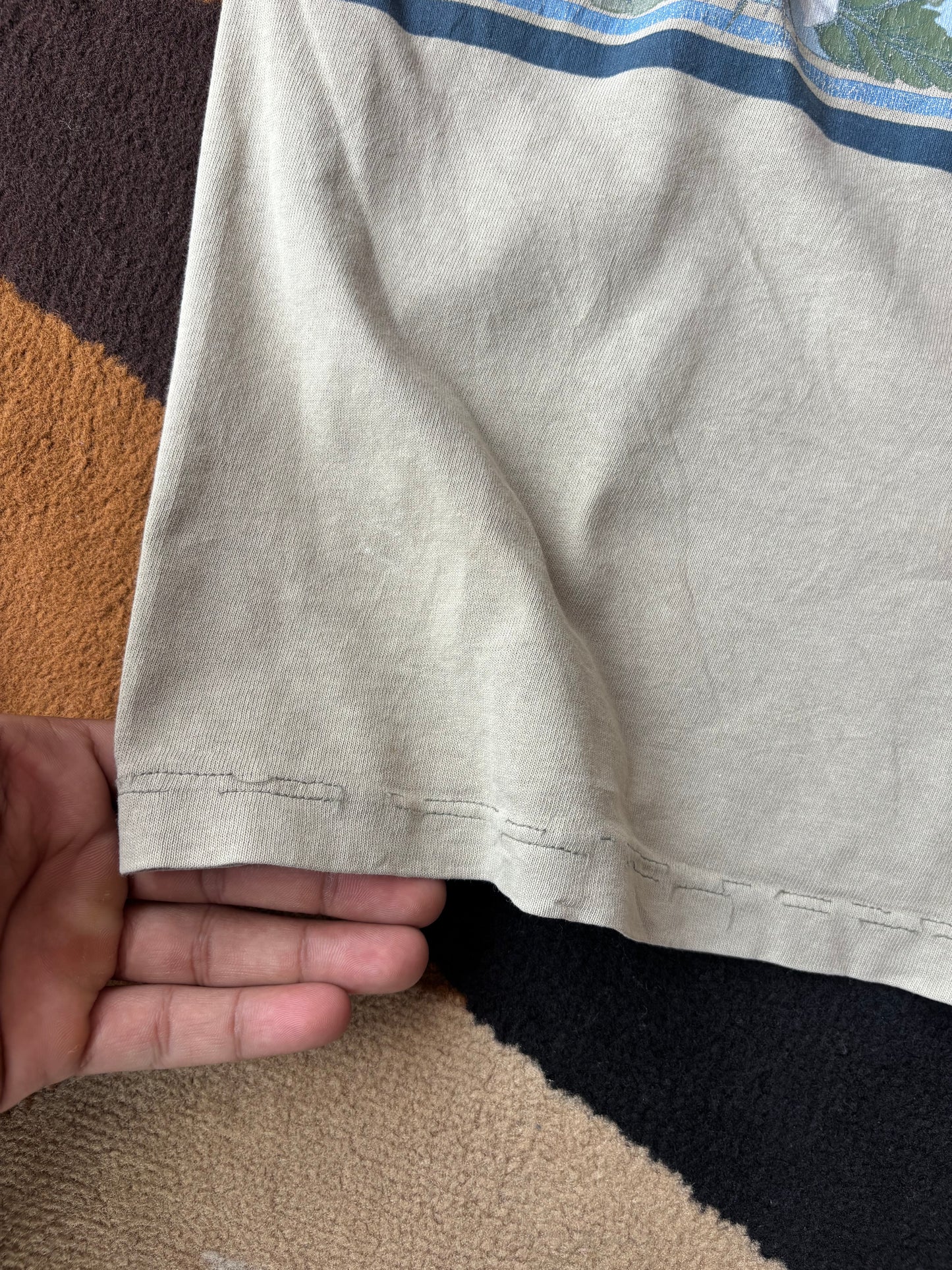 Vintage Quiksilver single stitch cropped tee