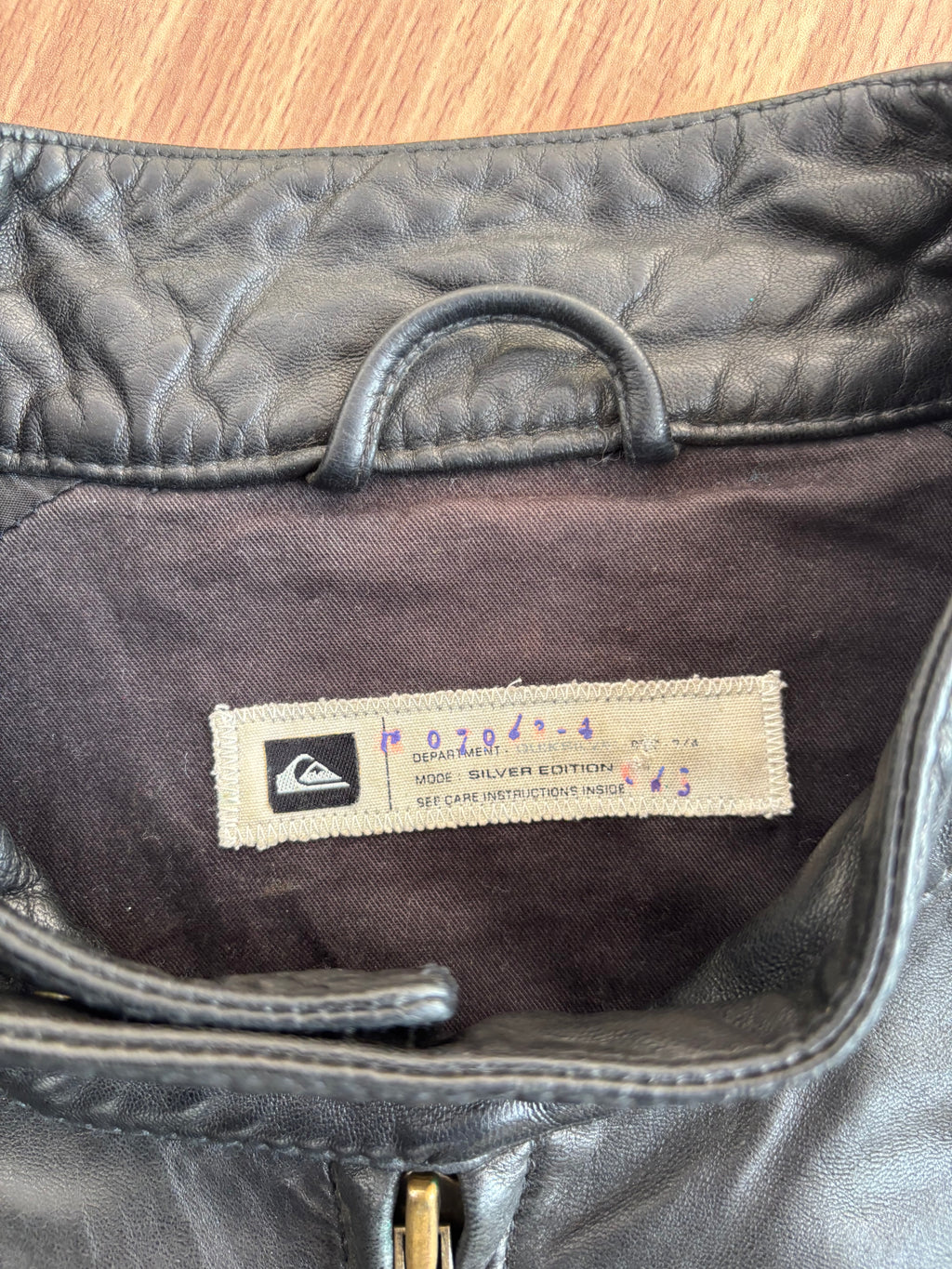 Quiksilver "Silver Edition" Leather Moto Jacket