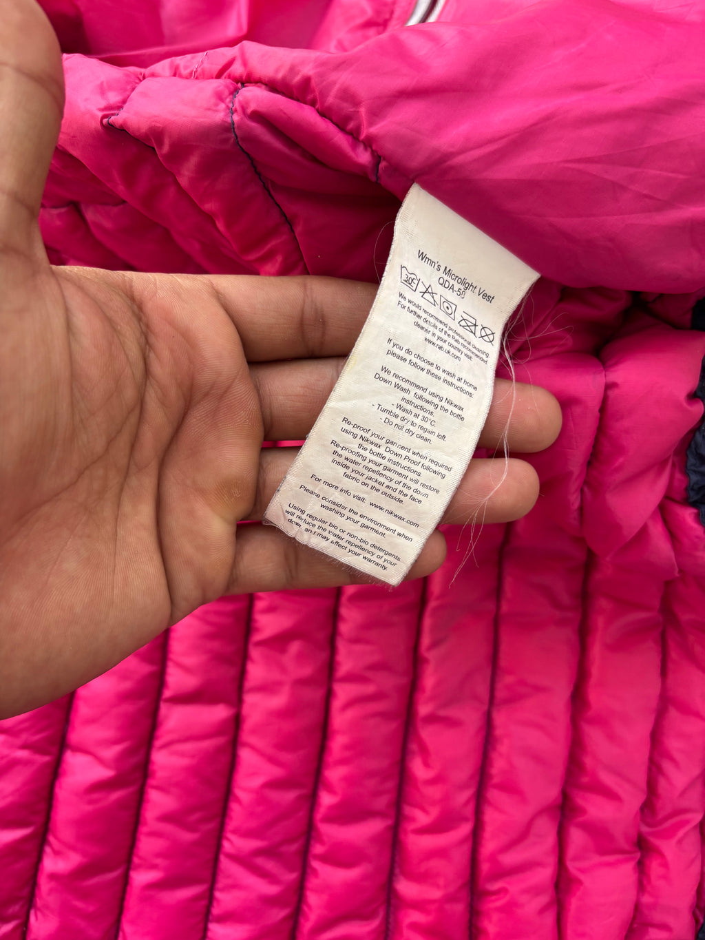 Packable Rab puffer Vest