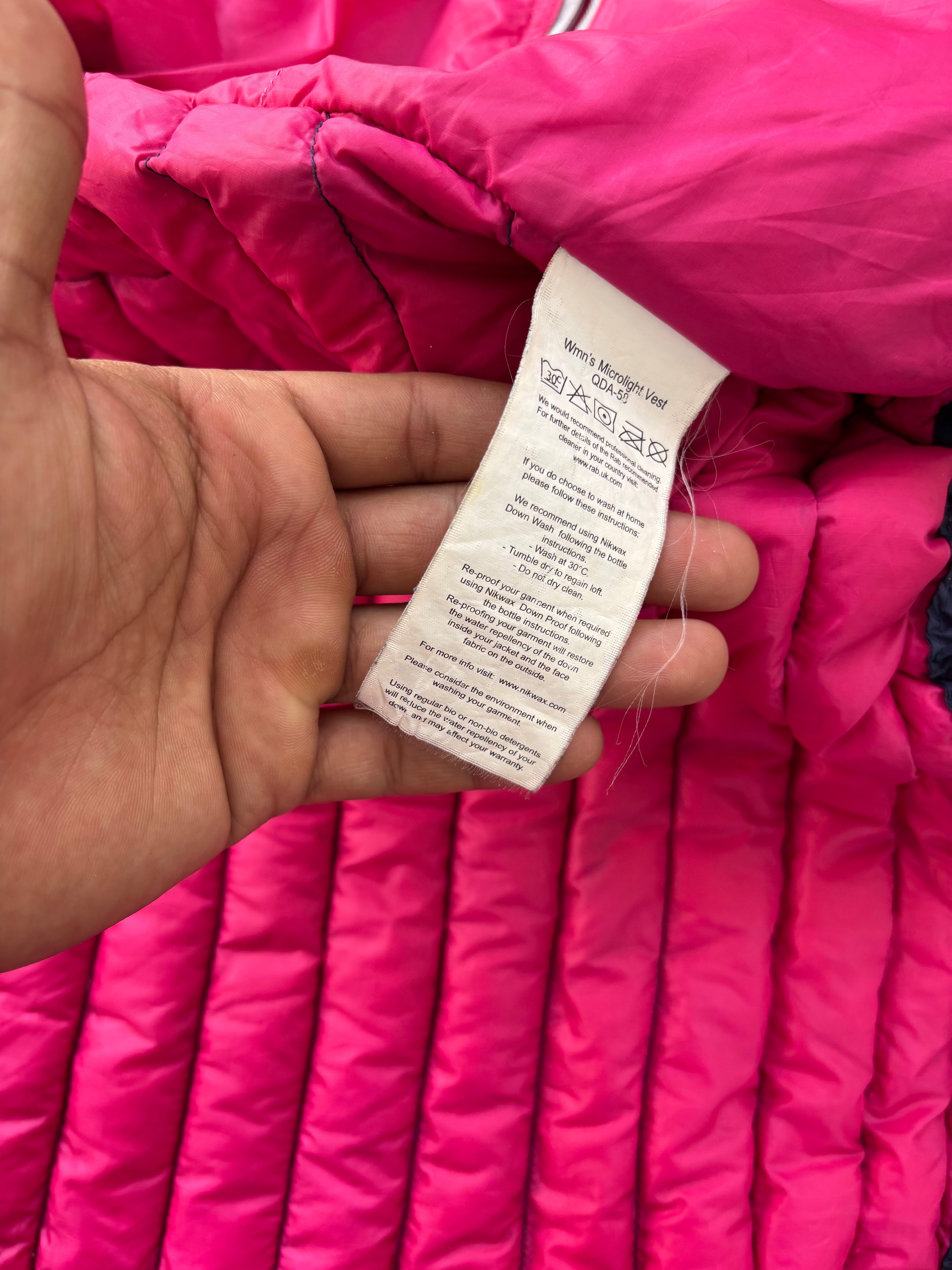 Packable Rab puffer Vest