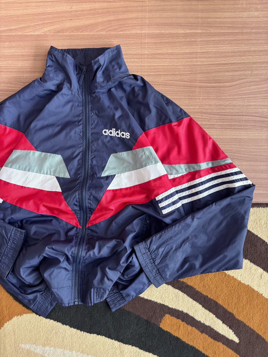Late 80s Adidas Geometric Chevron Track Jacket