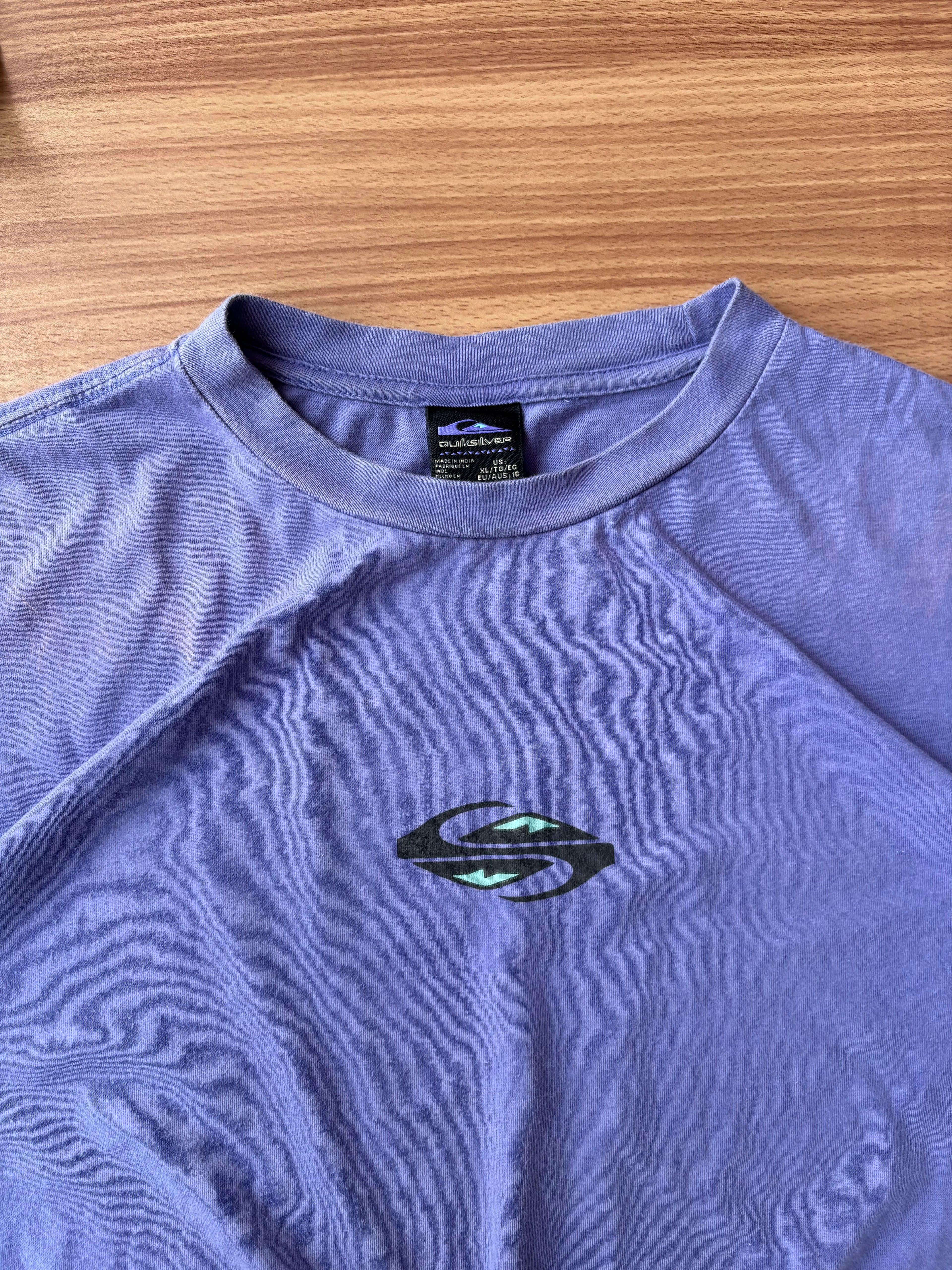 Quiksilver mid logo tee(M/L)