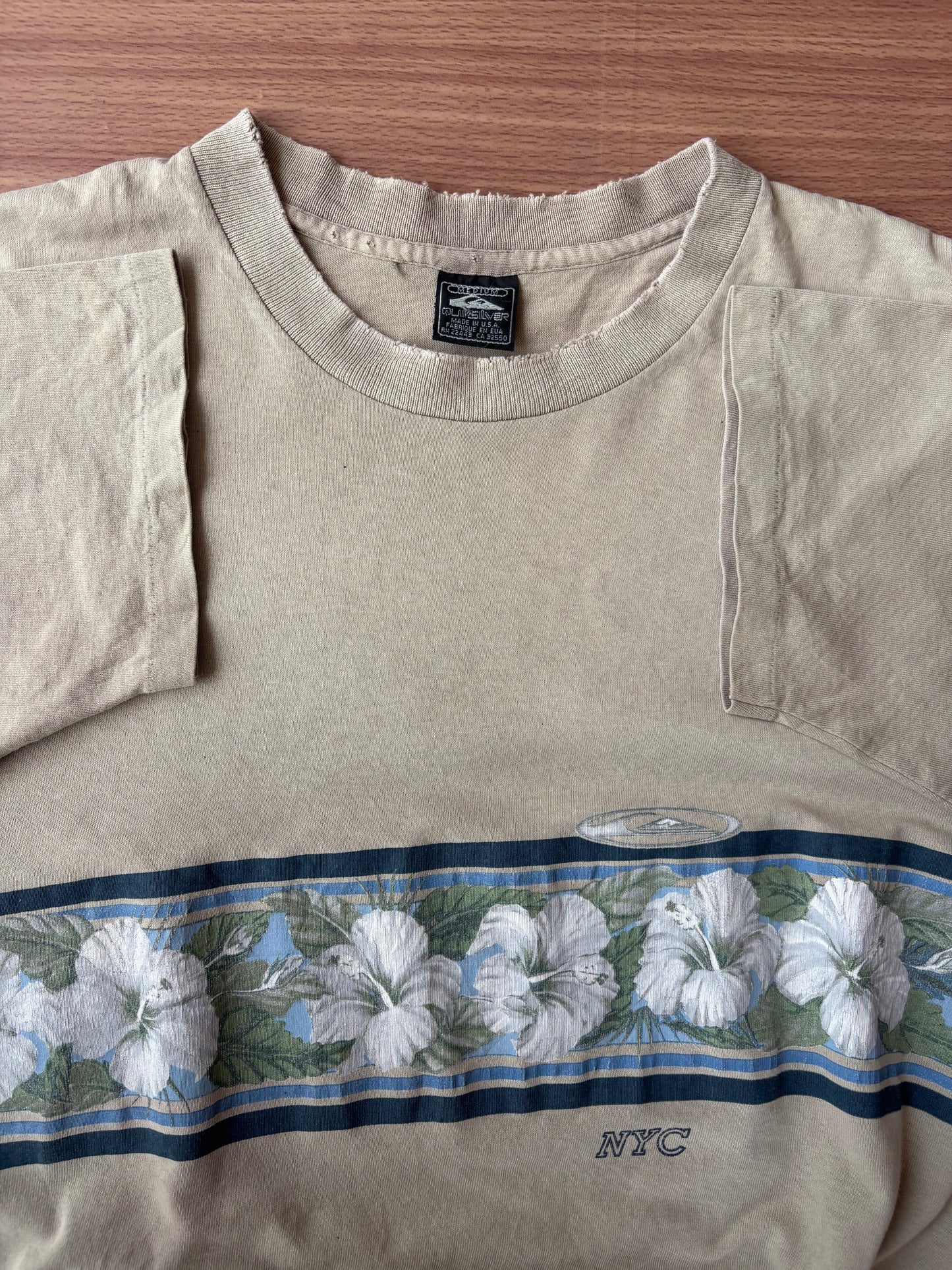 Vintage Quiksilver single stitch cropped tee