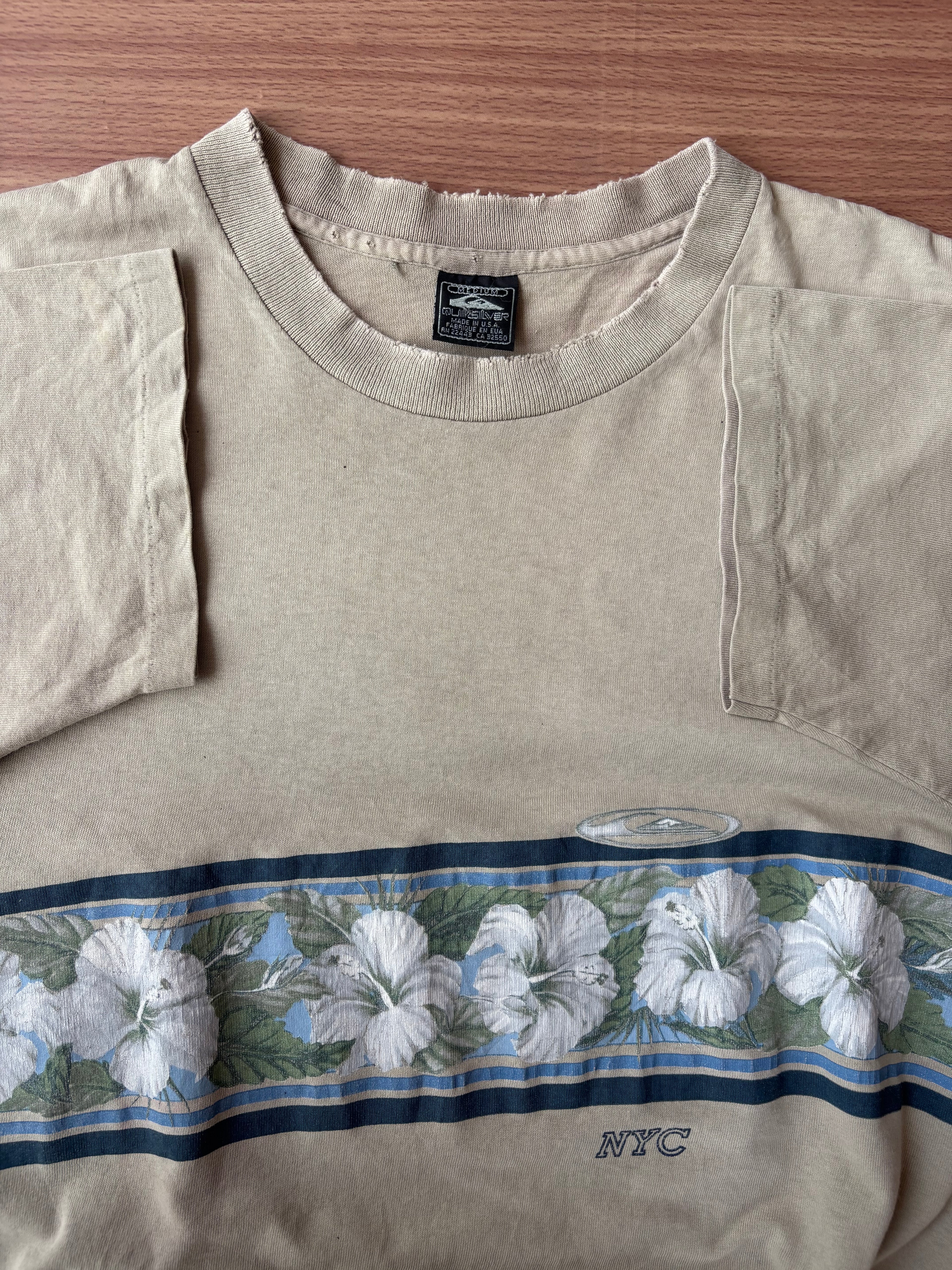 Vintage Quiksilver single stitch cropped tee