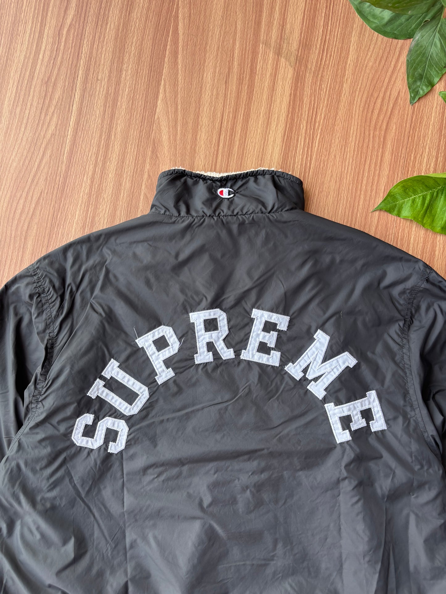 Supreme x Champion authentic fleece lined jacket