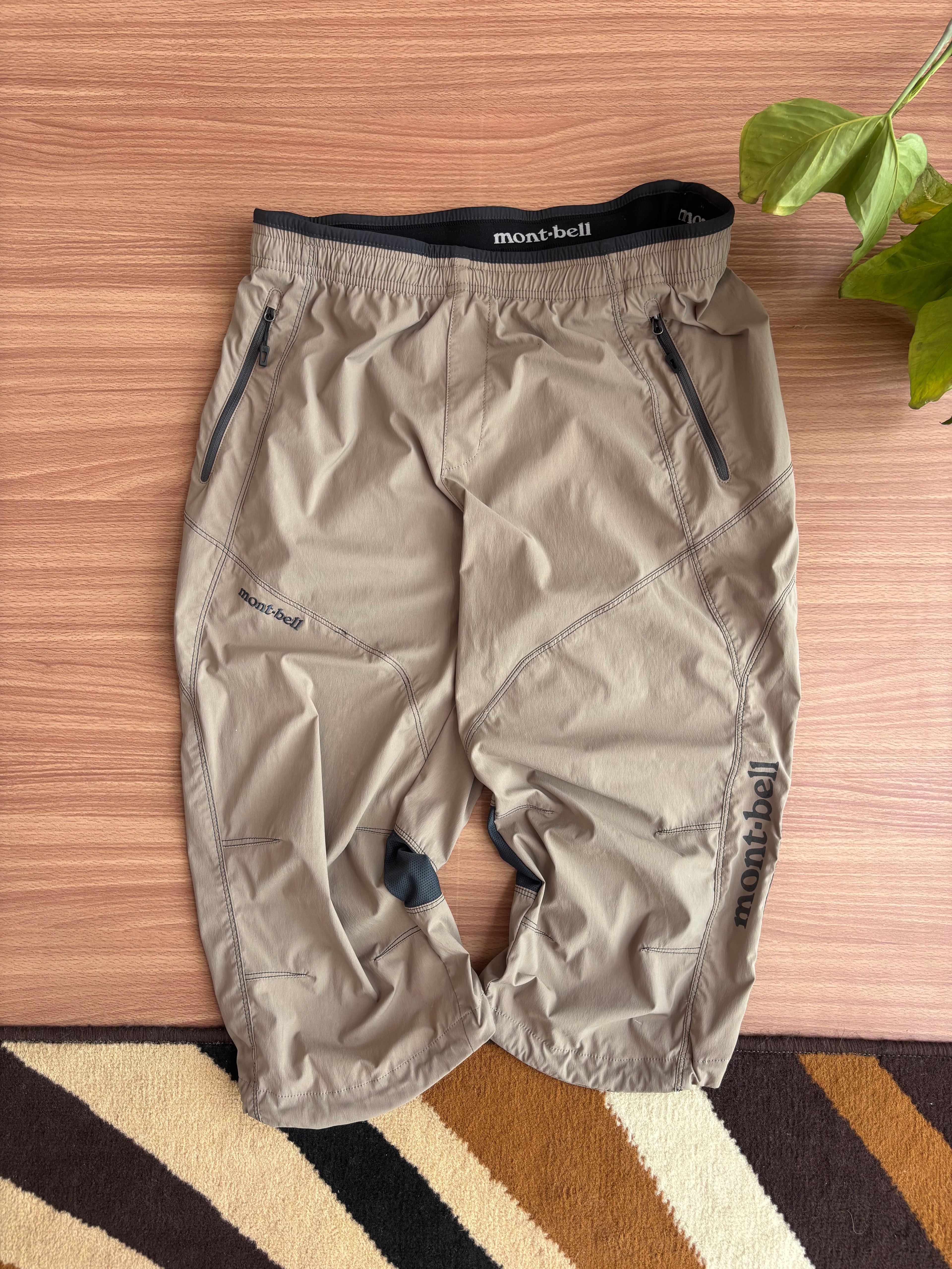 Montbell tan 3/4 climbing/trekking pants