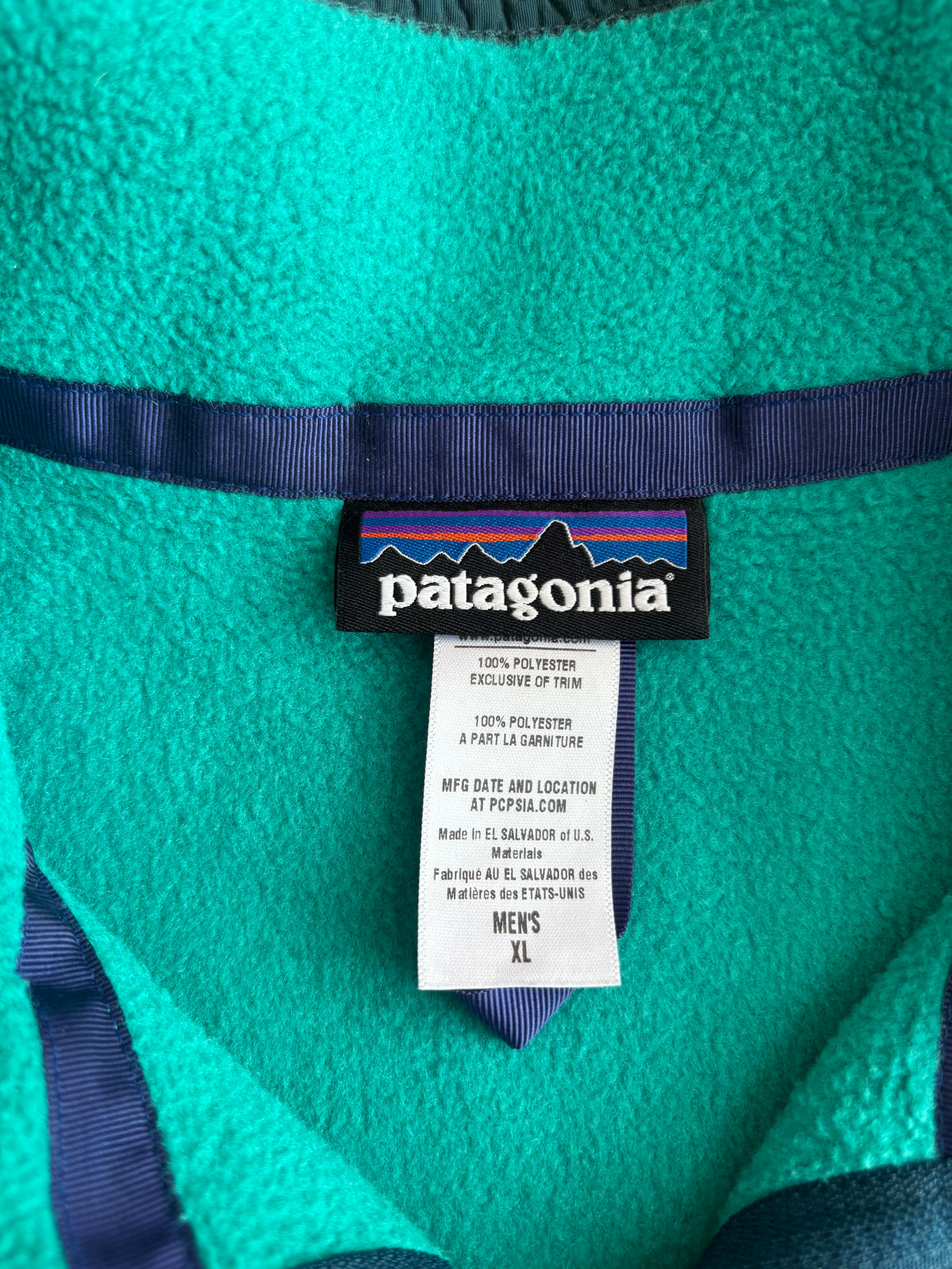 Patagonia turquoise Fleece vest (L-XL)