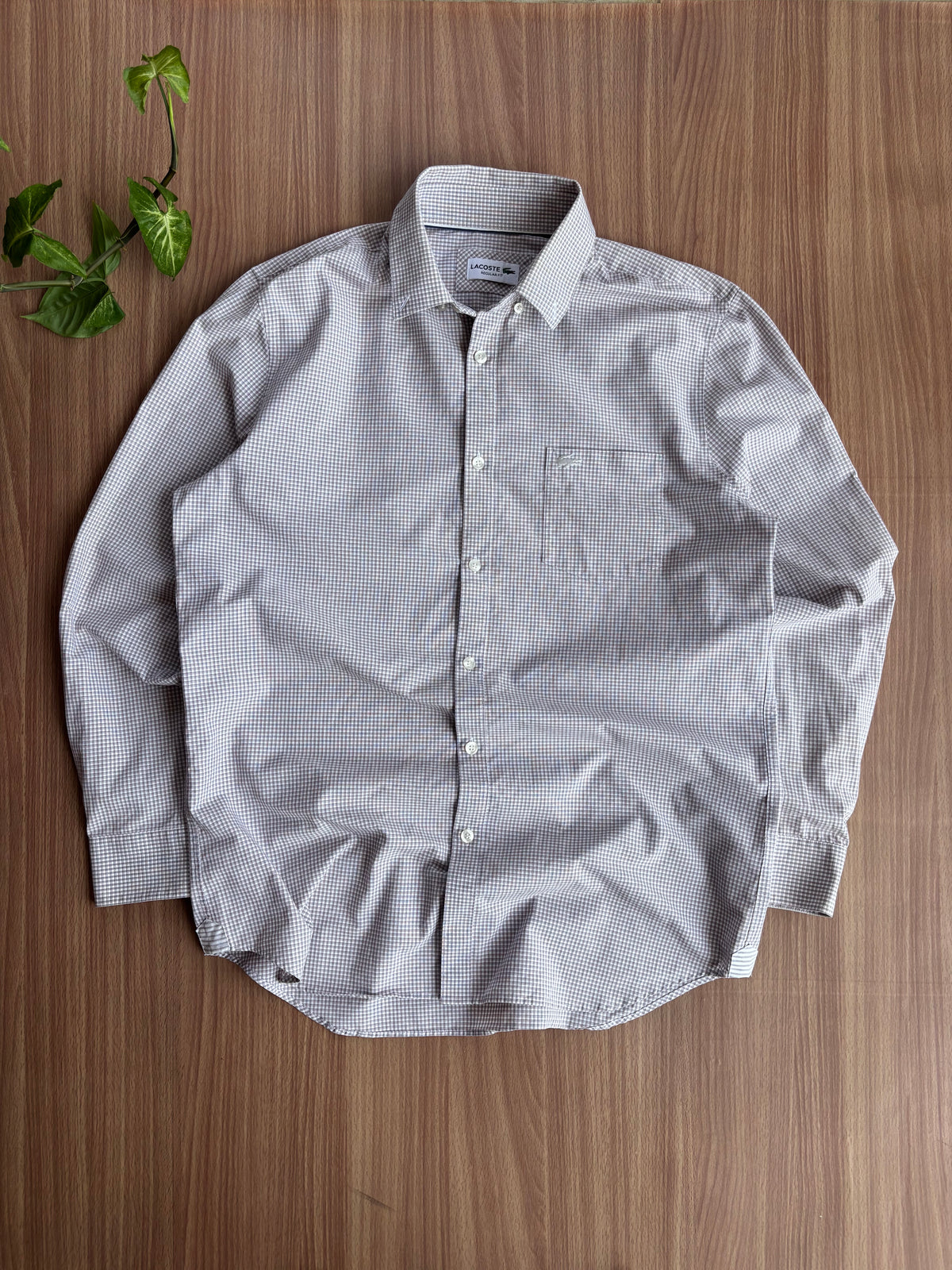 classic Lacoste striped shirt (L)