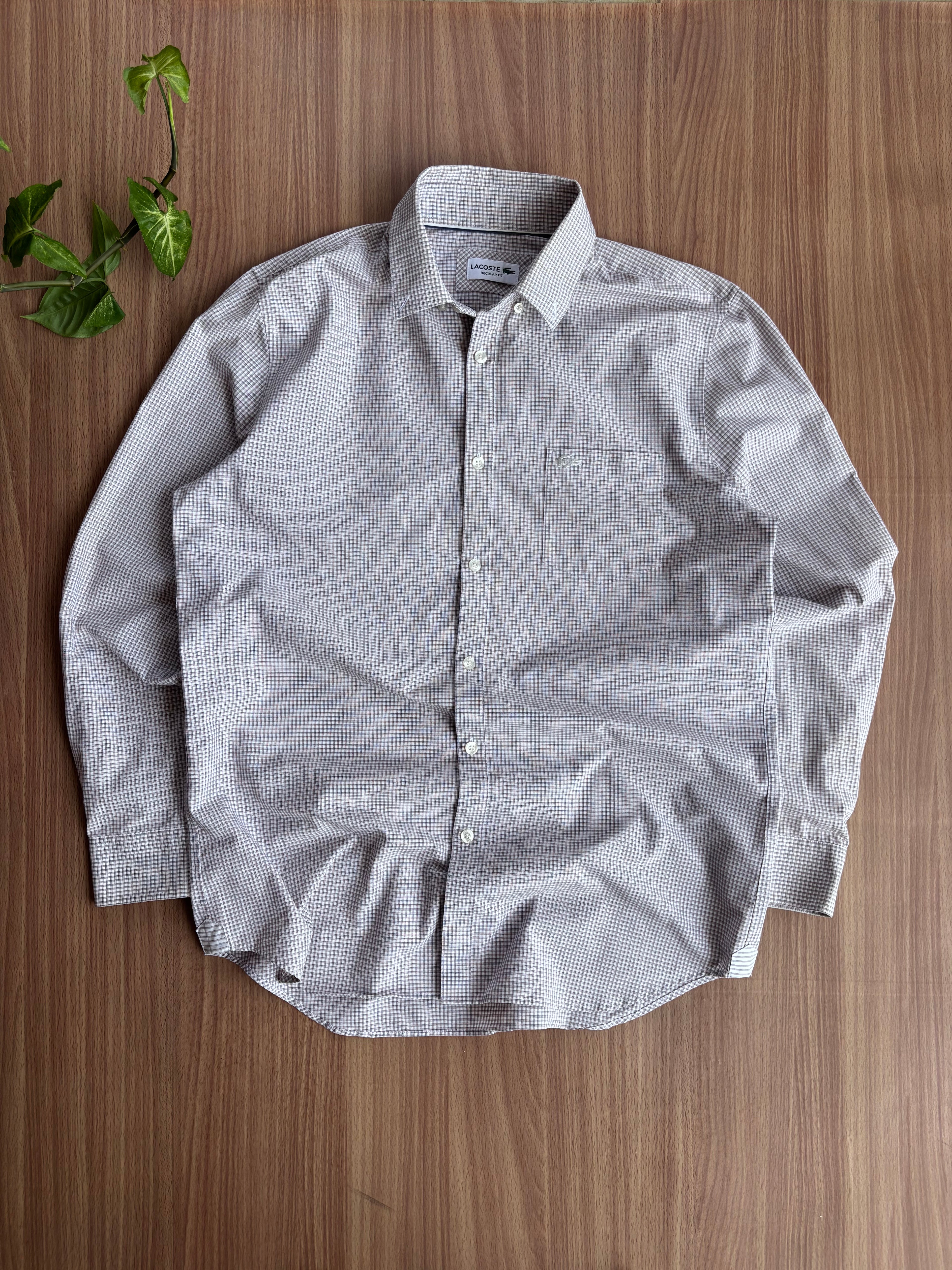 classic Lacoste striped shirt (L)