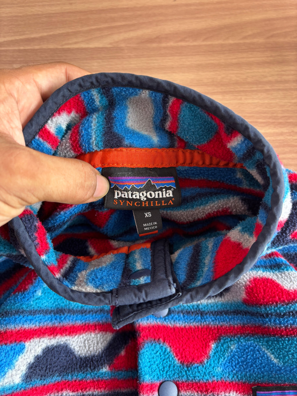 Patagonia Blue Delta Waves synchilla fleece (S)
