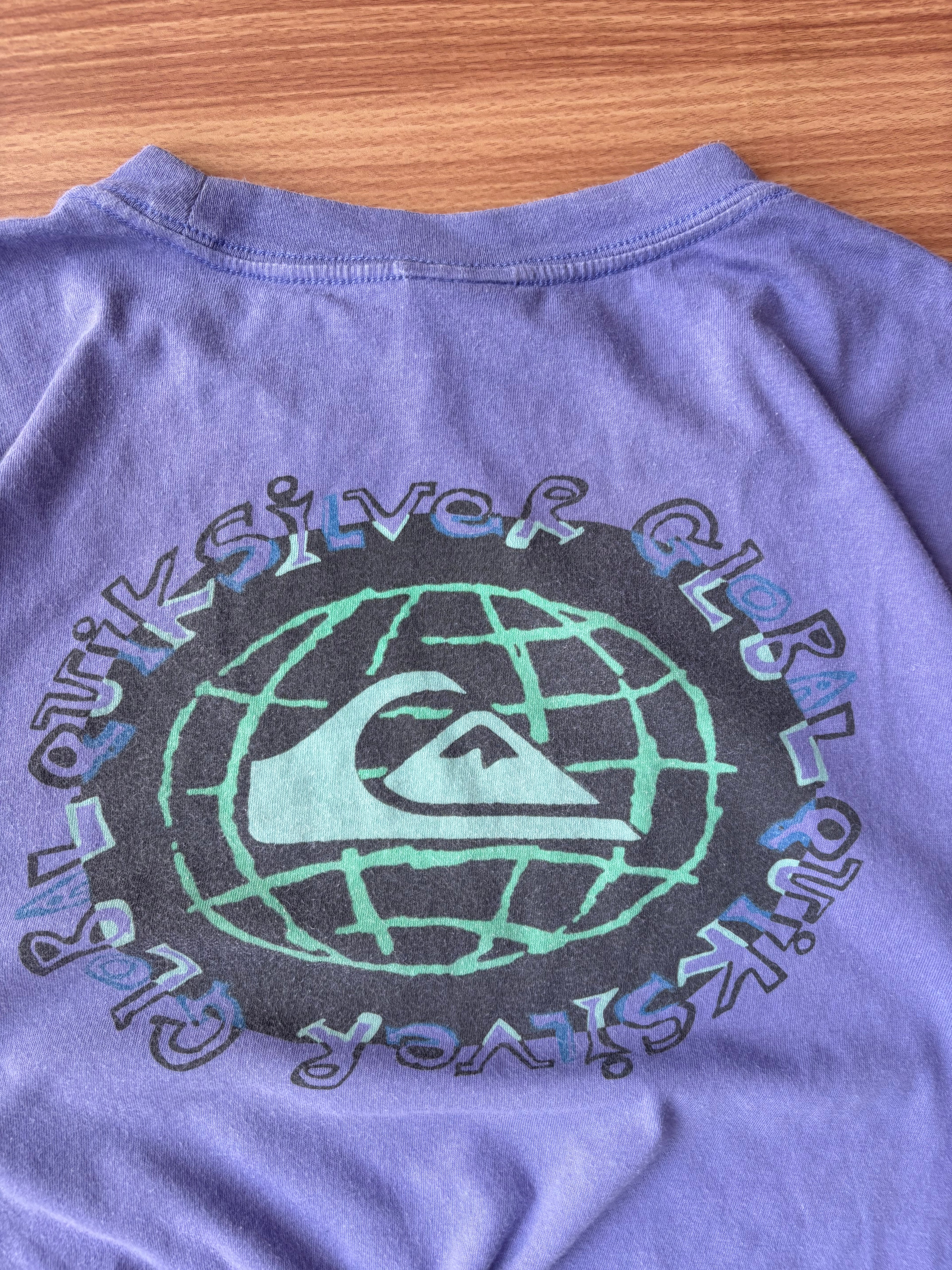 Quiksilver mid logo tee(M/L)