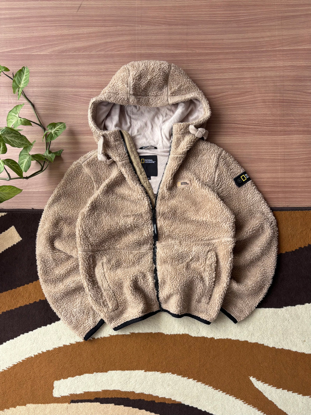 National Geographic Sherpa hooded fleece (S)