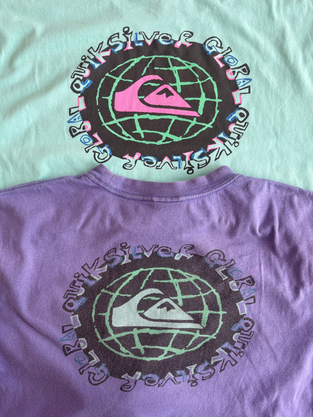Quiksilver mid logo tee(M/L)