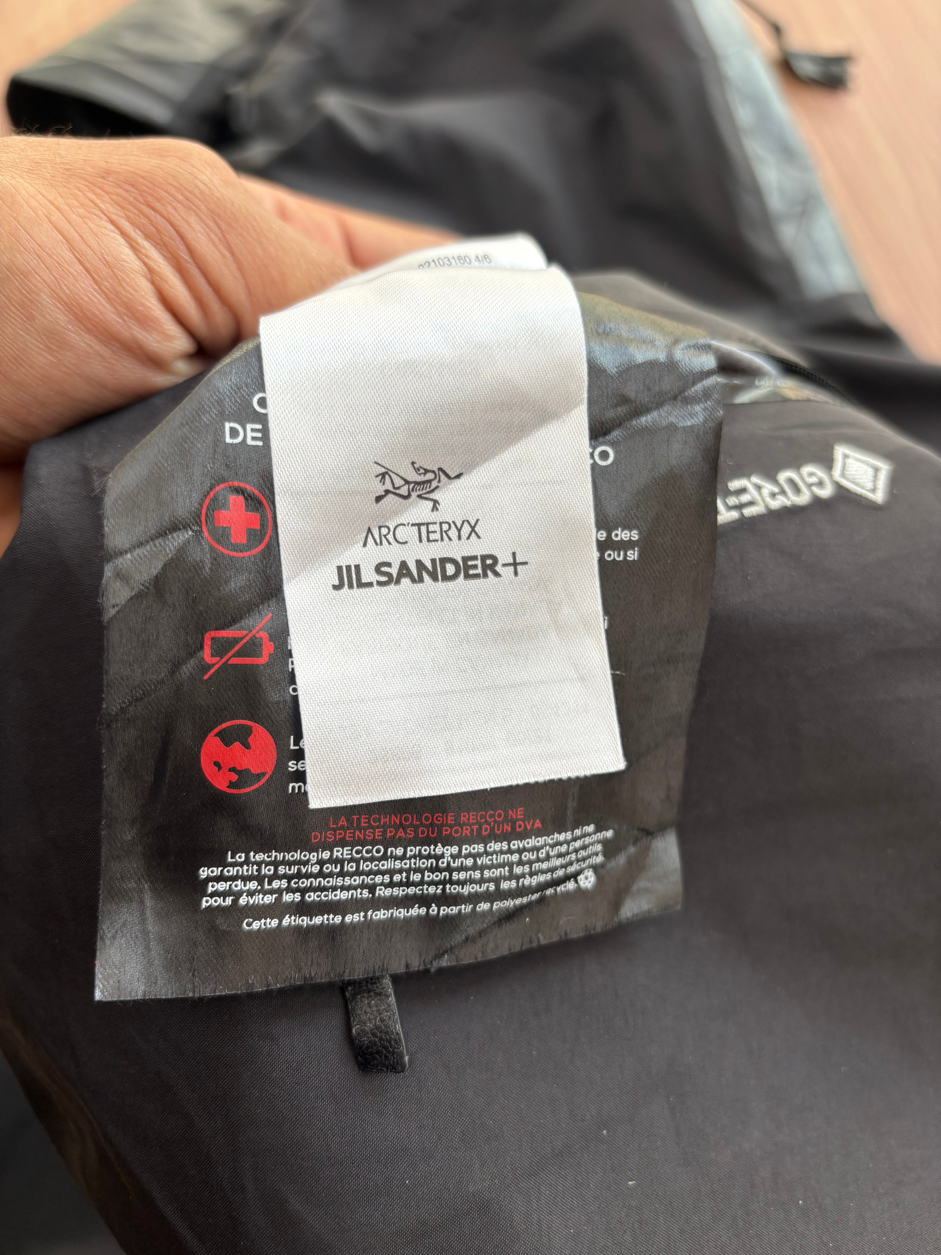 Arcteryx jil sander shell