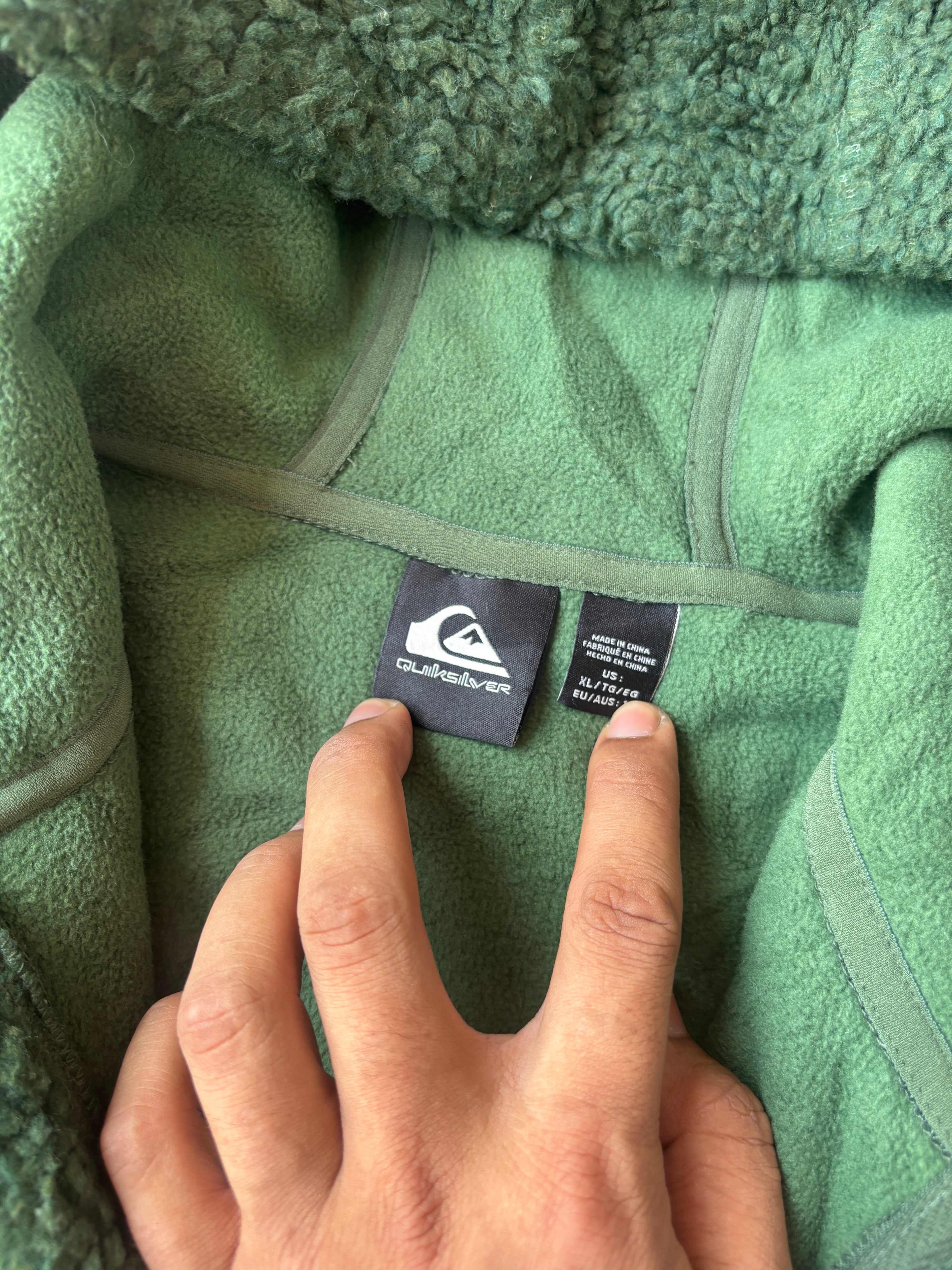 Quiksilver sherpa hood midlayer