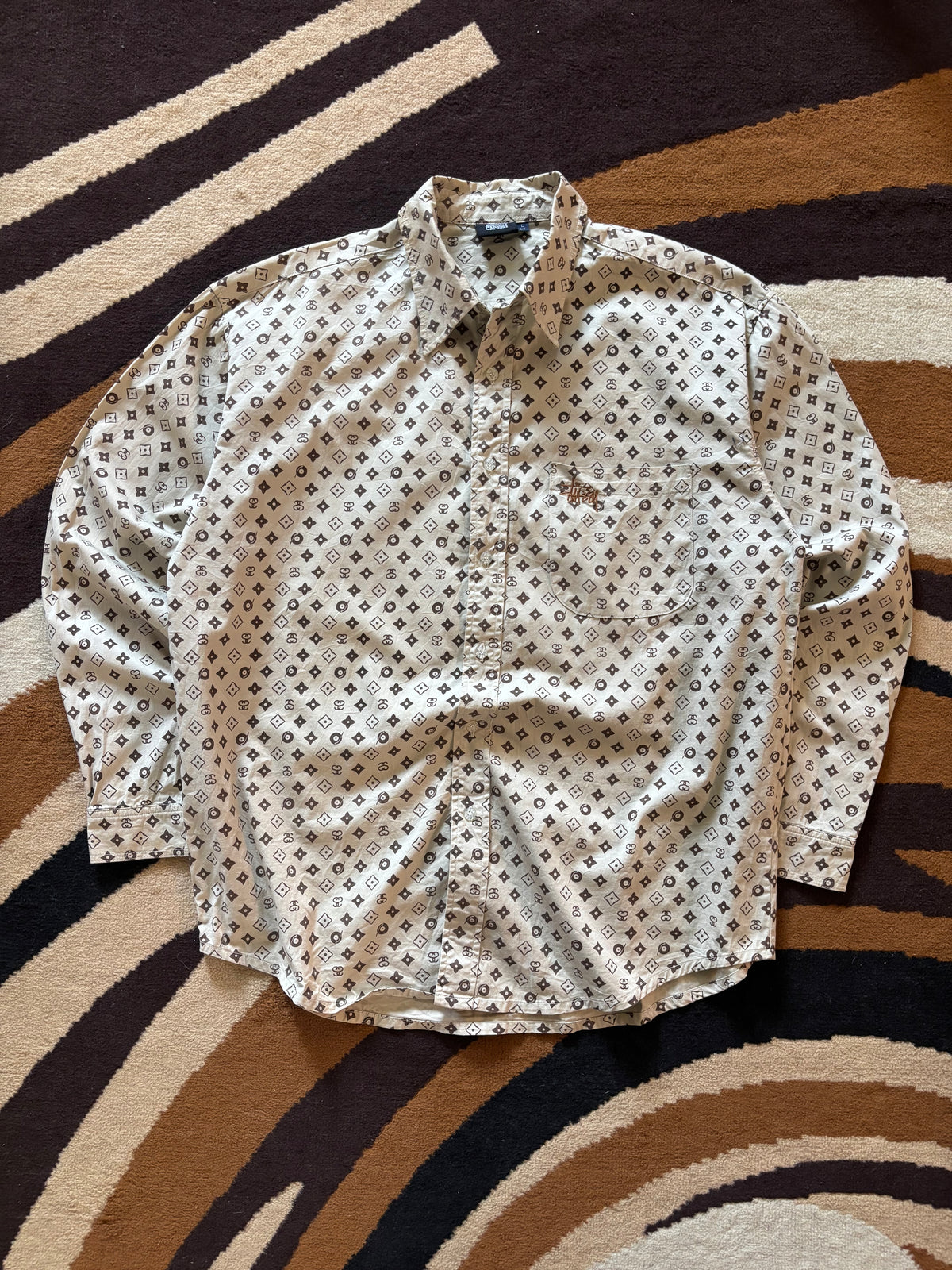 Stussy Graphic Print Shirt (L)