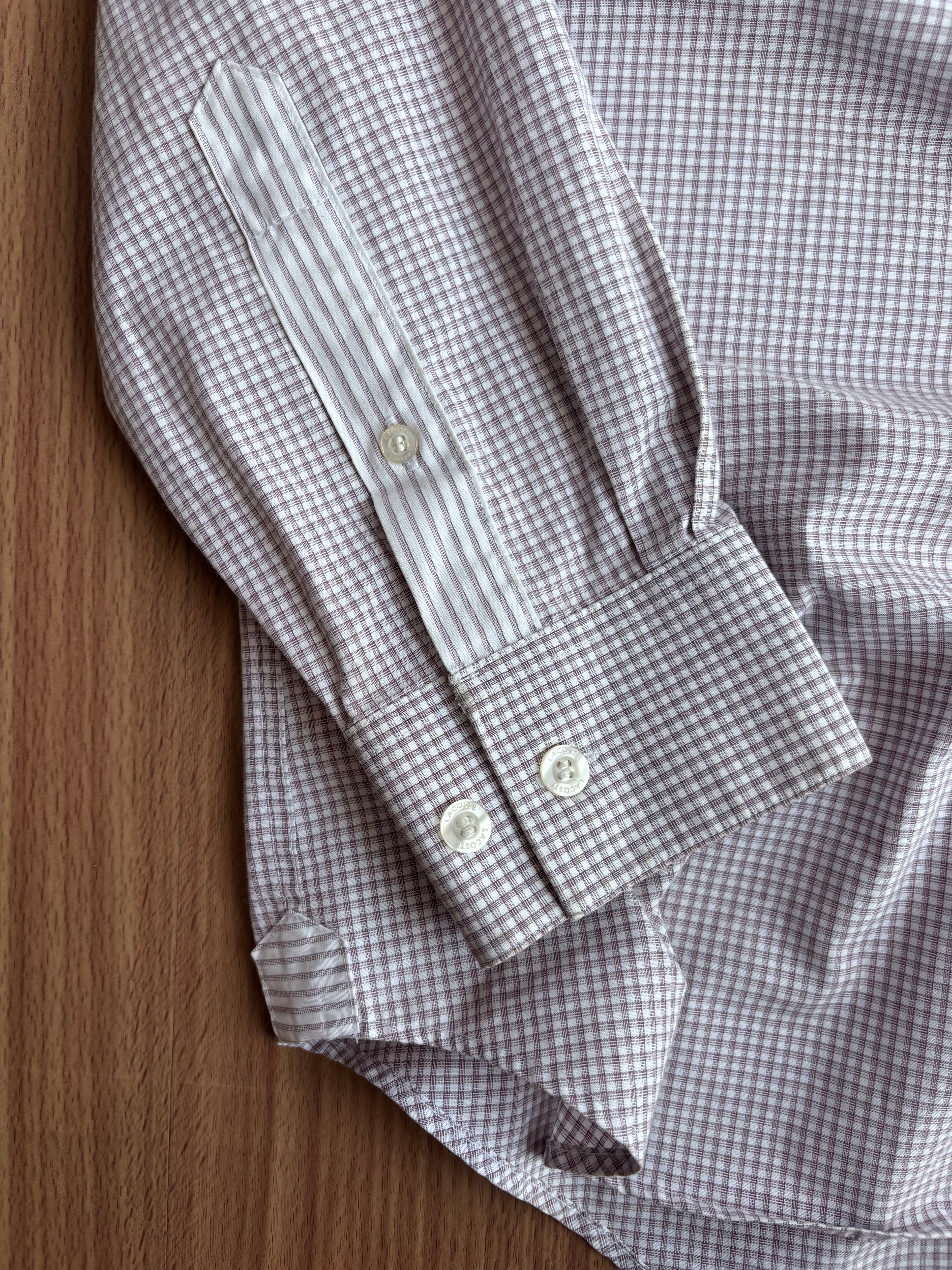 classic Lacoste striped shirt (L)