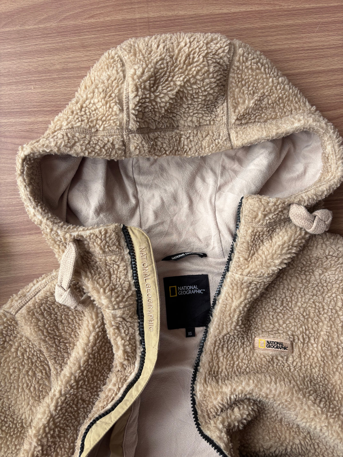 National Geographic Sherpa hooded fleece (S)