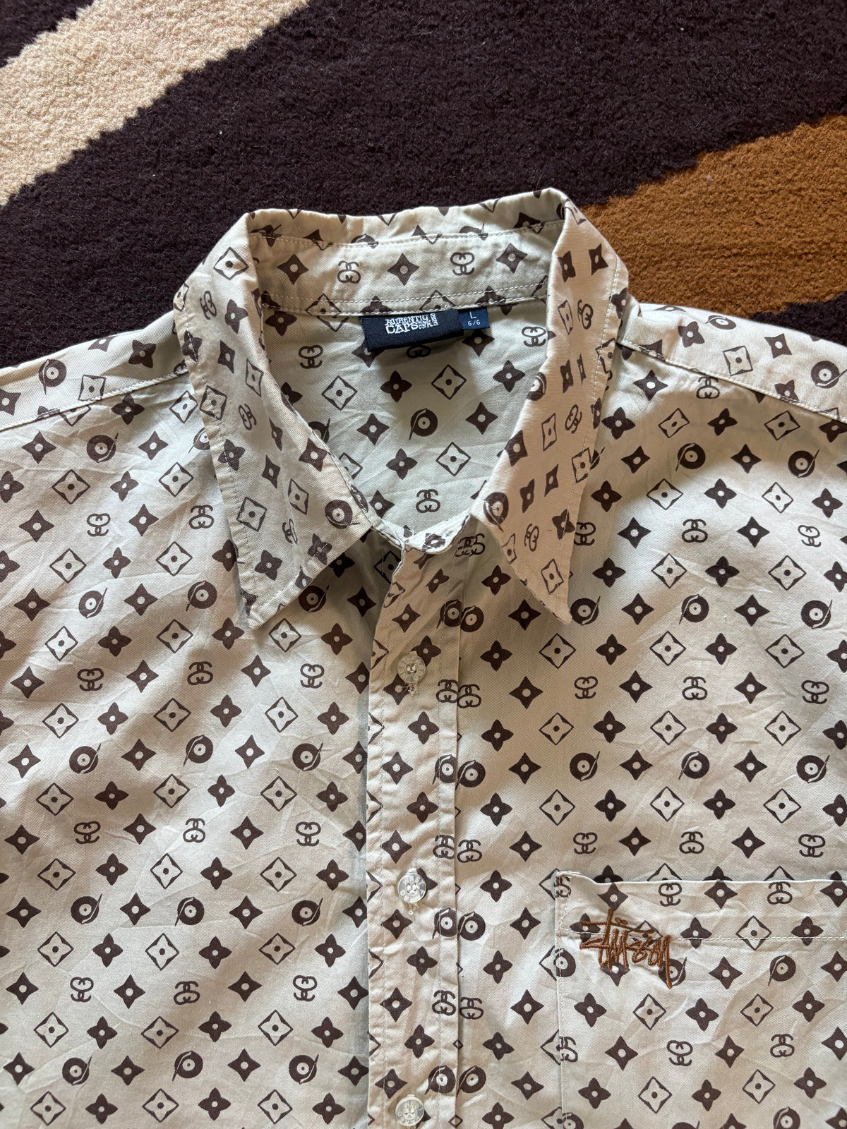 Stussy Graphic Print Shirt (L)