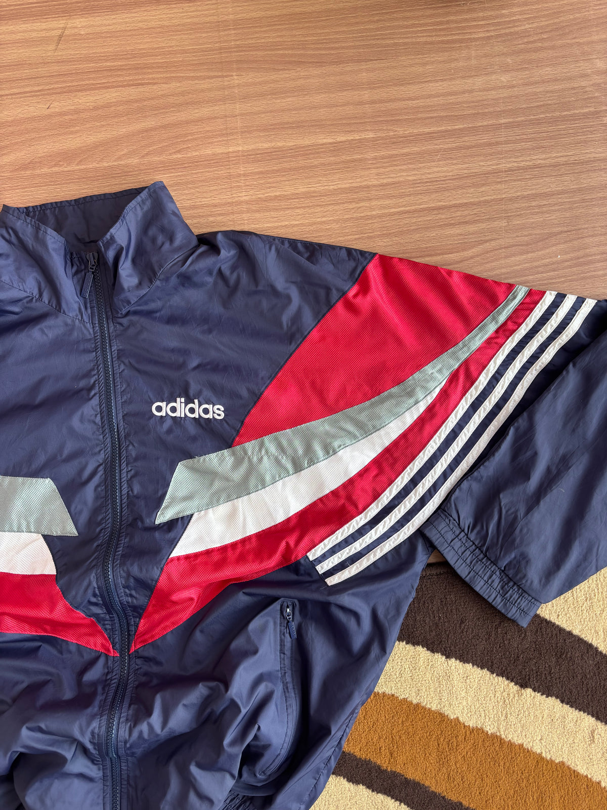 Late 80s Adidas Geometric Chevron Track Jacket
