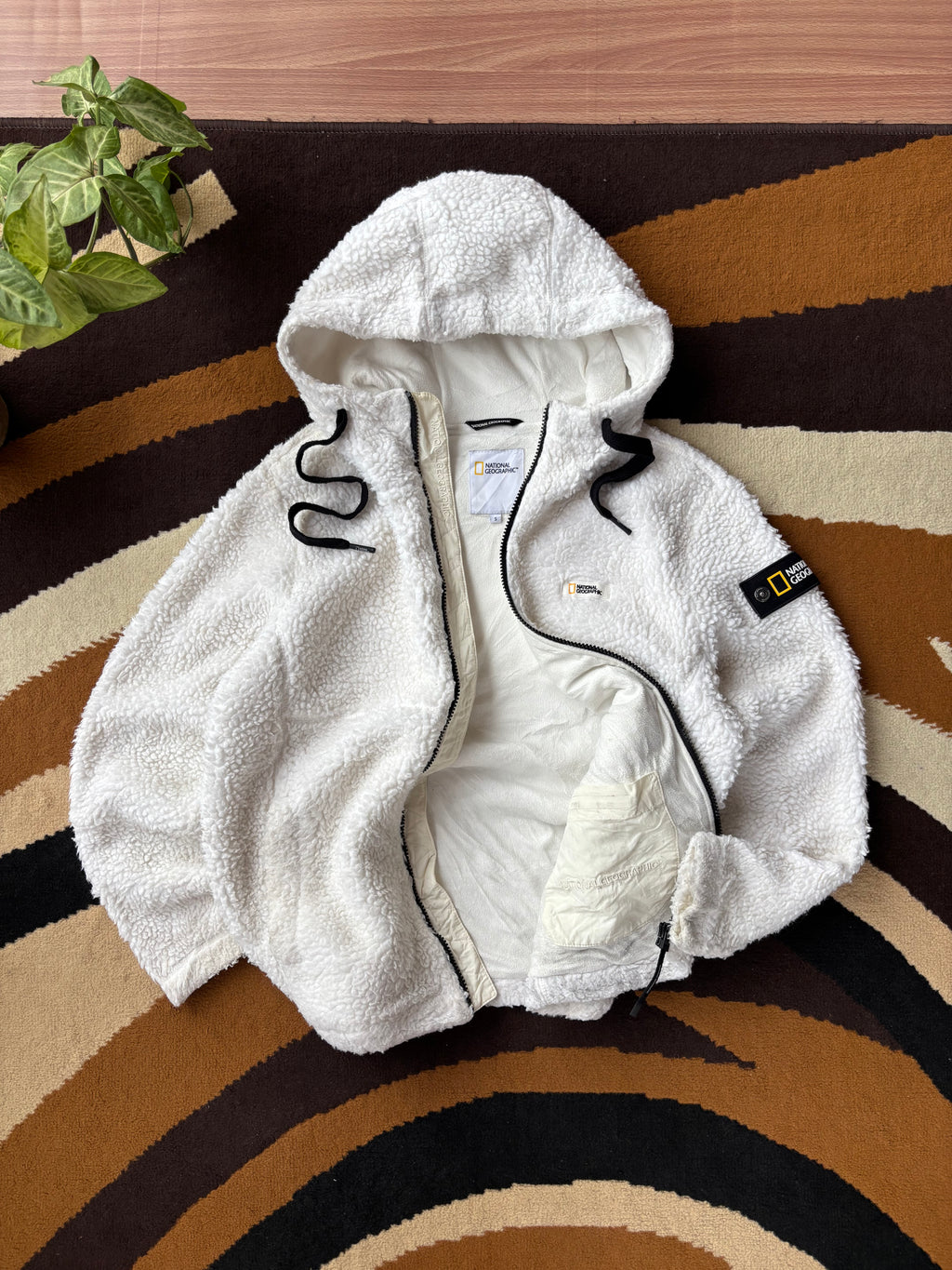 National Geographic sherpa fleece hoodie (S)