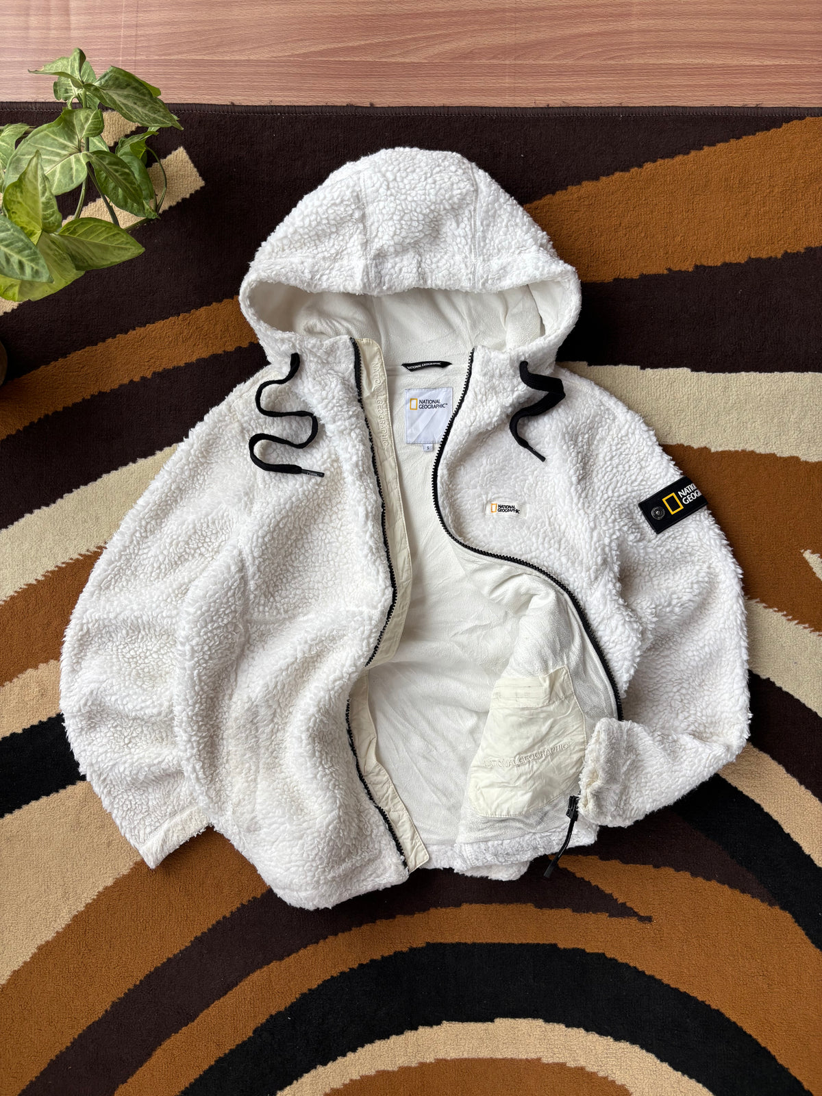 National Geographic sherpa fleece hoodie (S)