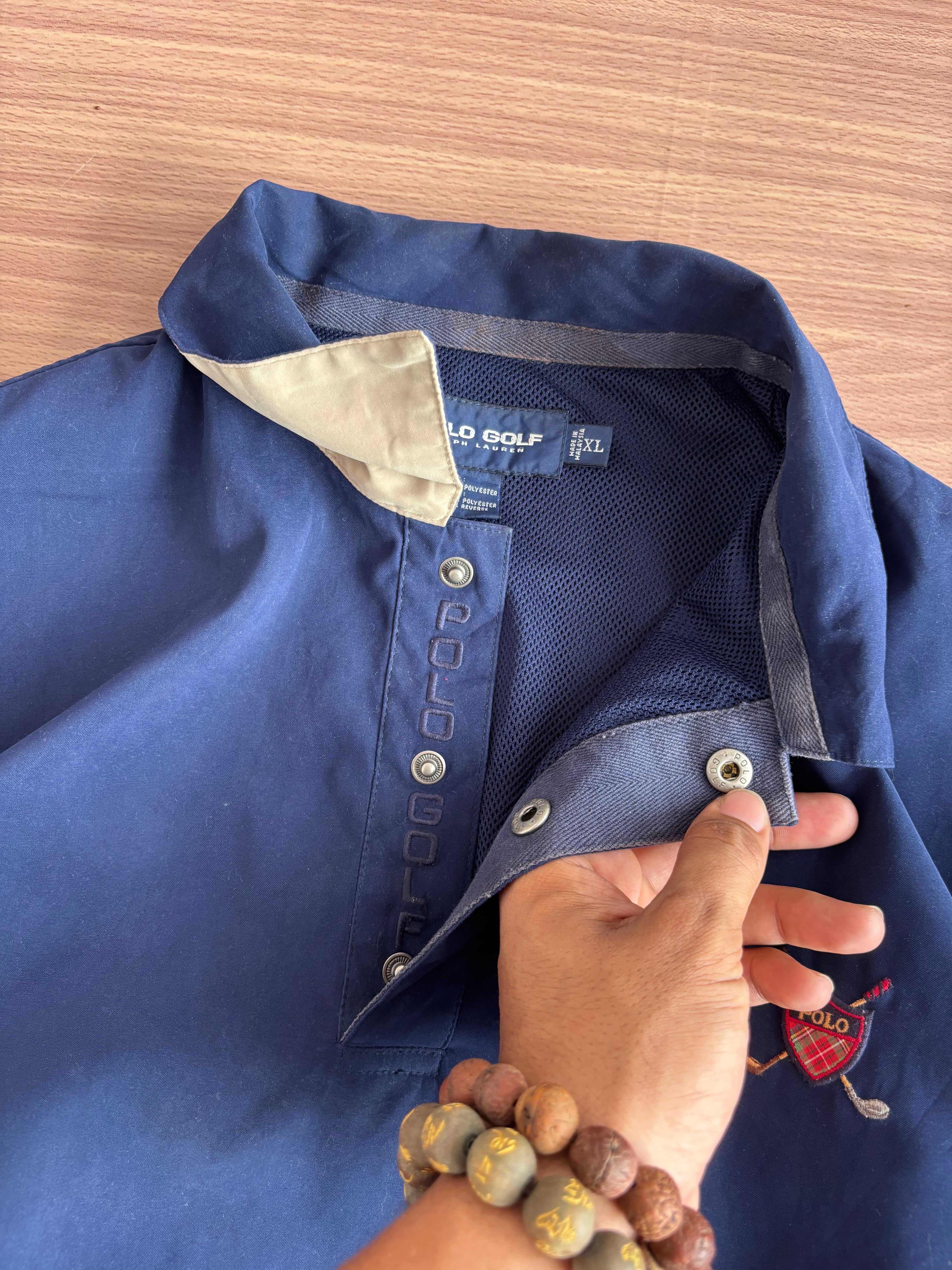 Polo Golf Snap Neck Windbreaker (L-XL)