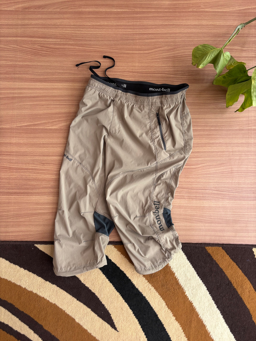 Montbell tan 3/4 climbing/trekking pants
