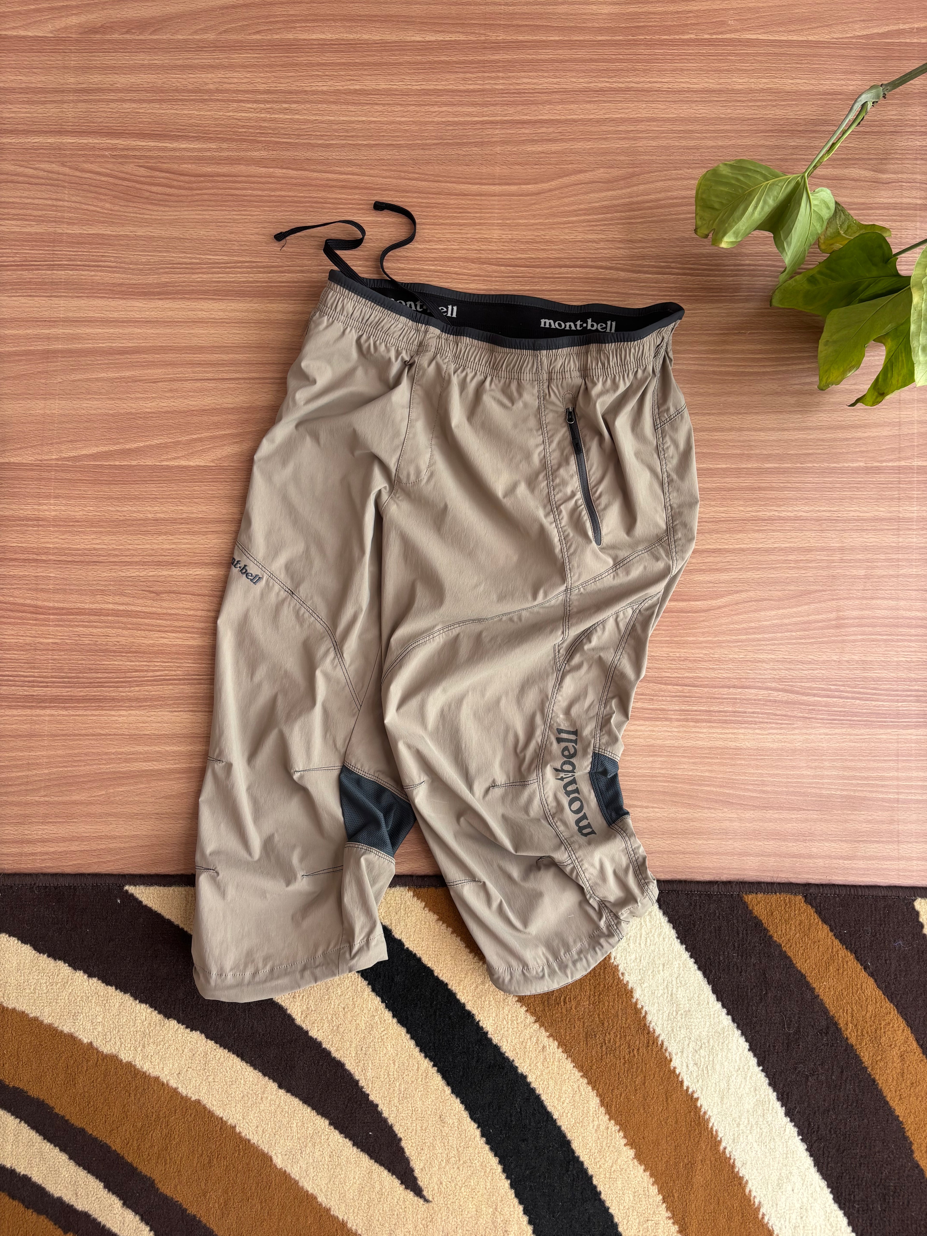 Montbell tan 3/4 climbing/trekking pants