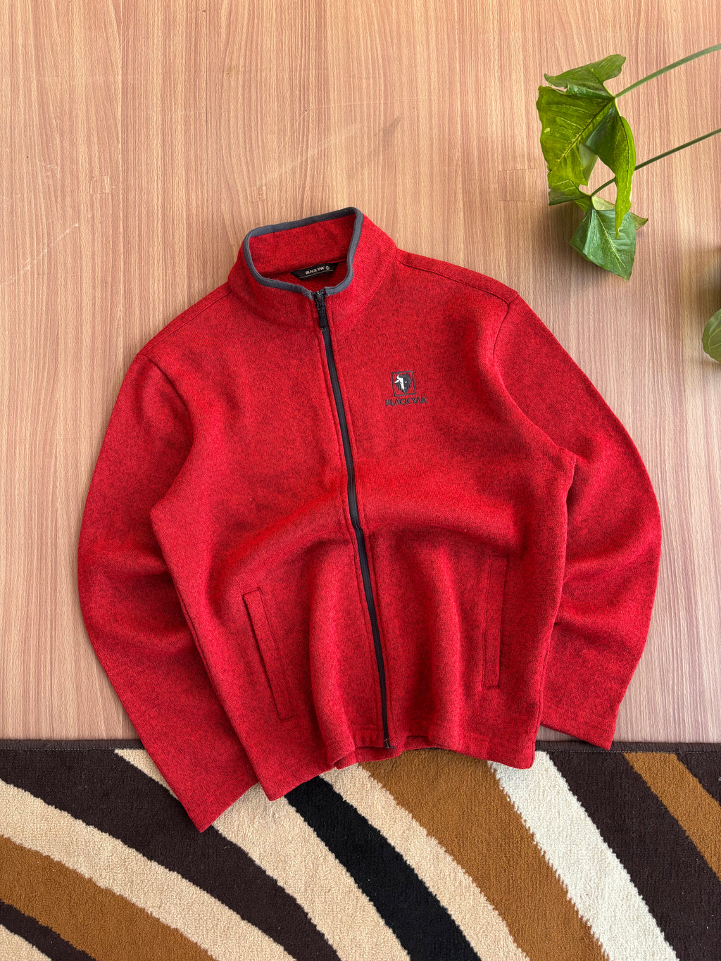 Black yak zipper fleece