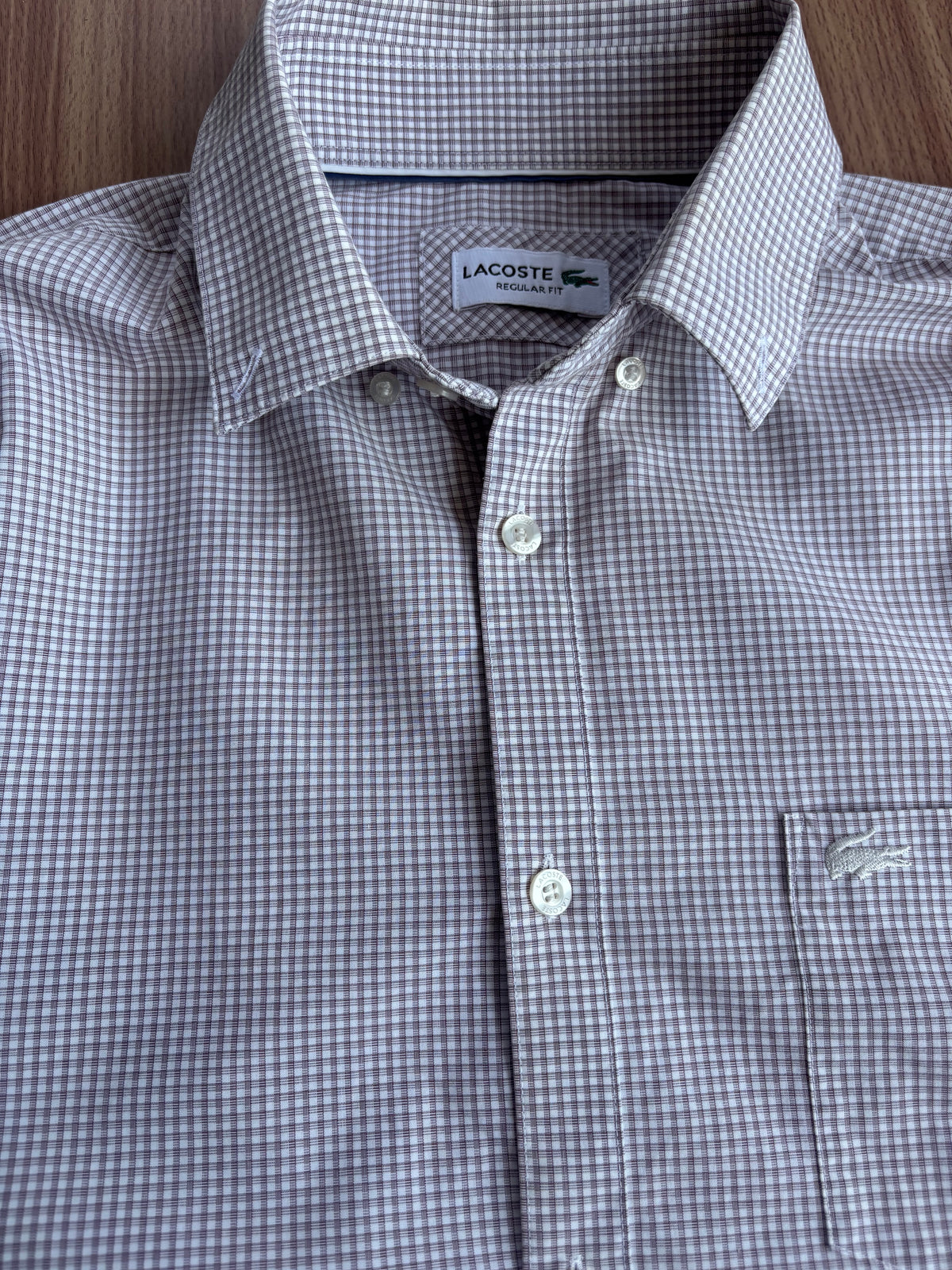 classic Lacoste striped shirt (L)