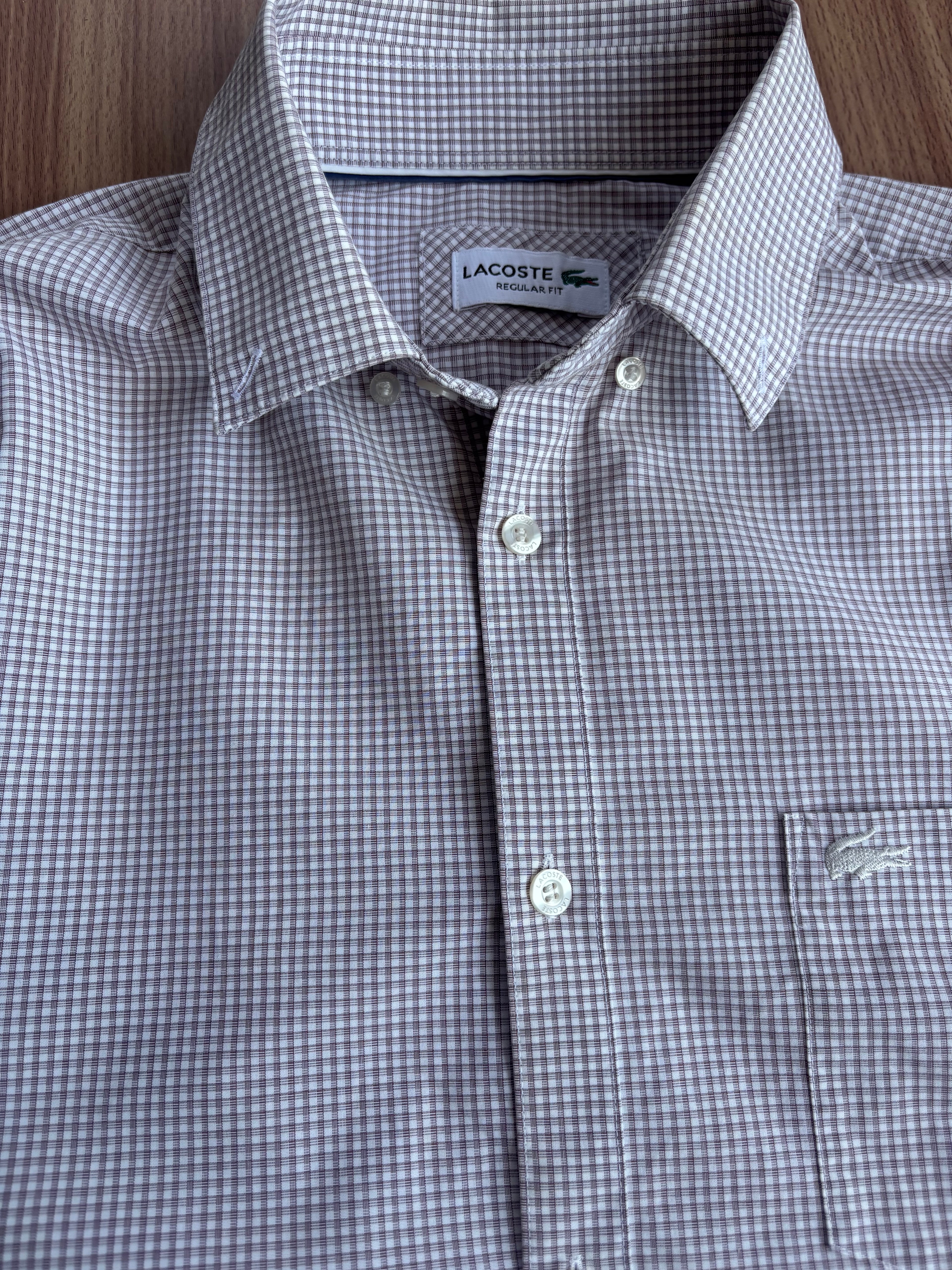 classic Lacoste striped shirt (L)