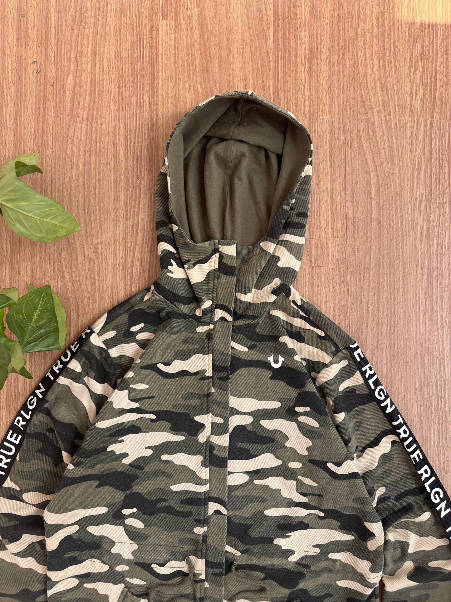 True Religion camo zip hoodie