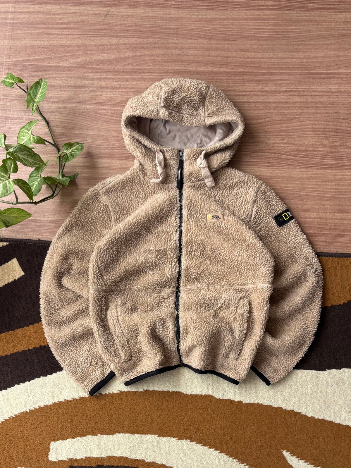 National Geographic Sherpa hooded fleece (S)