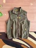 Patagonia forest green fleece vest (XL)