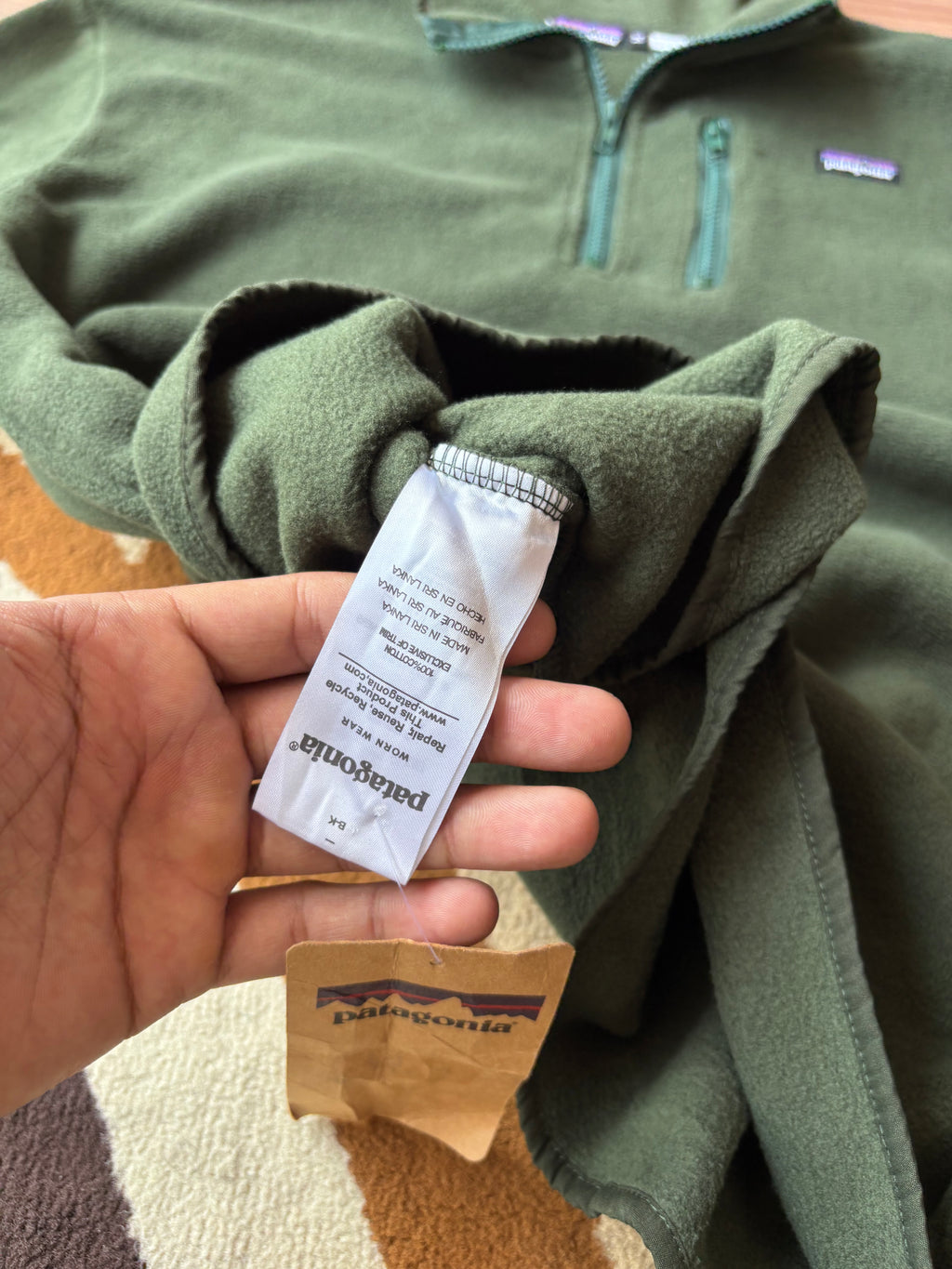Patagonia 1/4 zipper fleece (with tags)