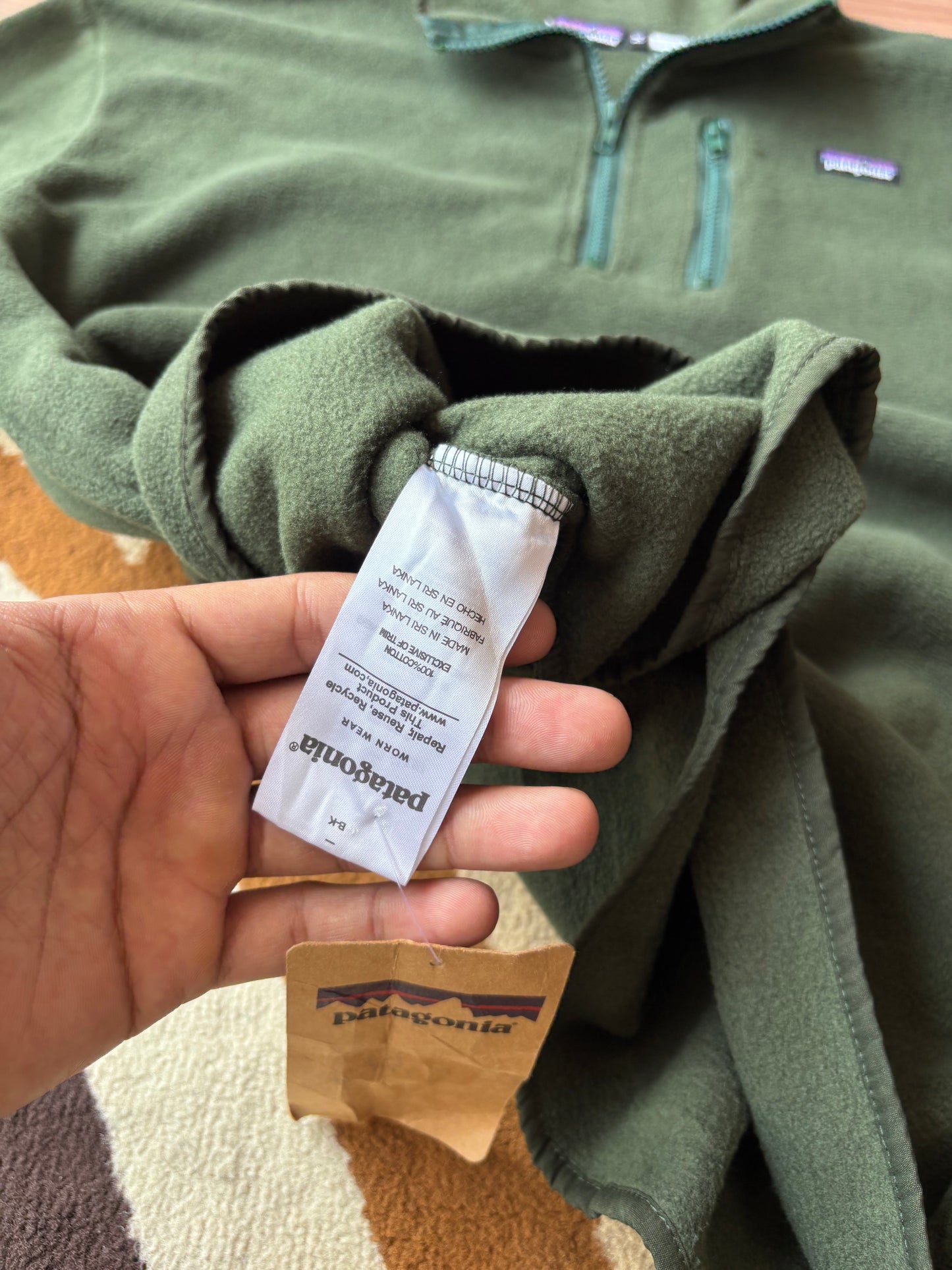 Patagonia 1/4 zipper fleece (with tags)