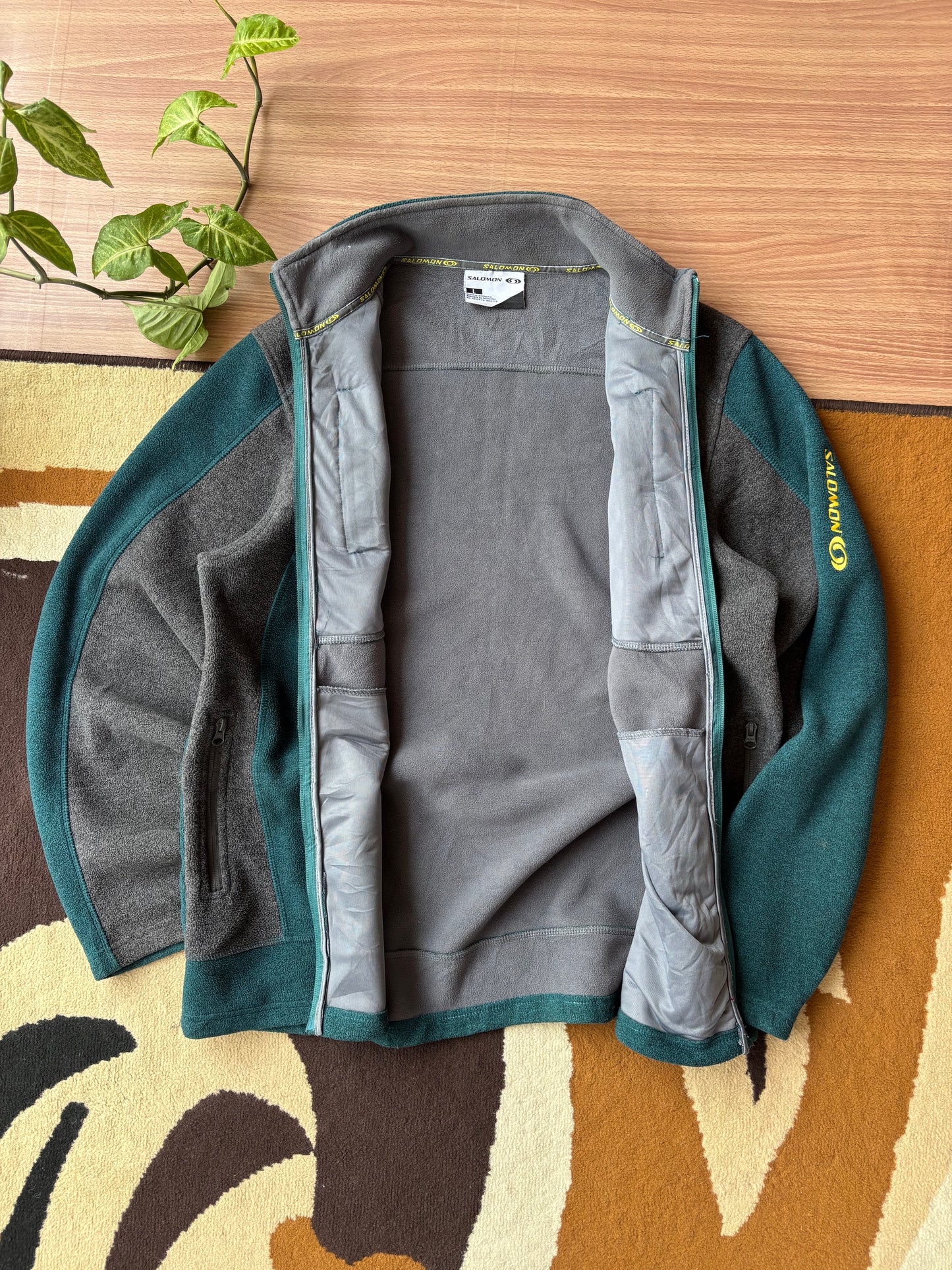 Retro Salomon colorblock Heavy fleece