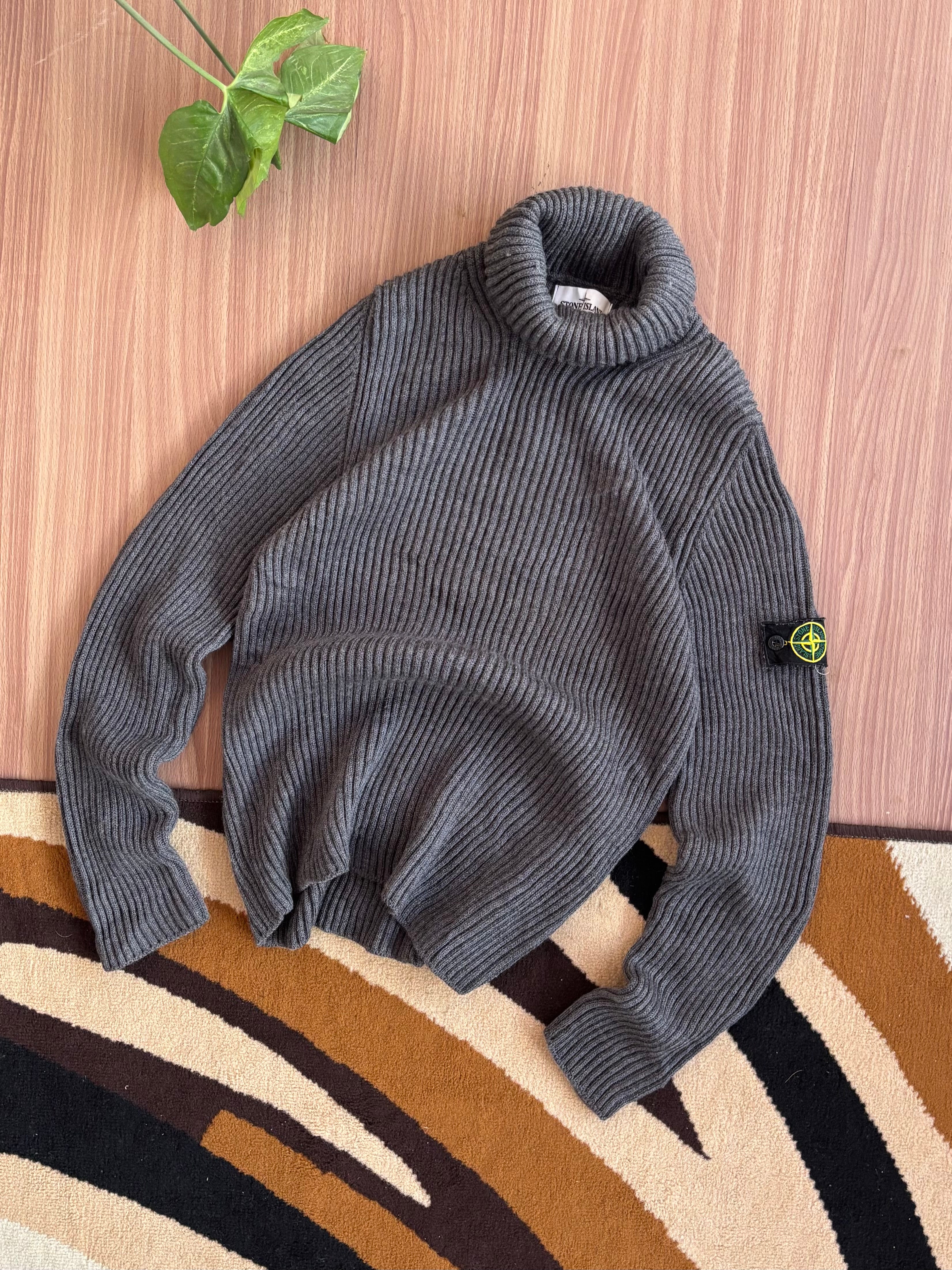 Stone Island AW14 Heavy Ribbed Wool Turtleneck
