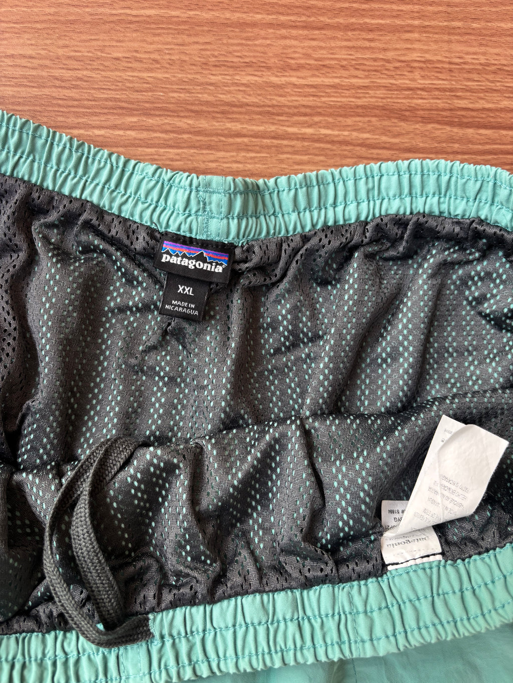 Patagonia turquoise shorts