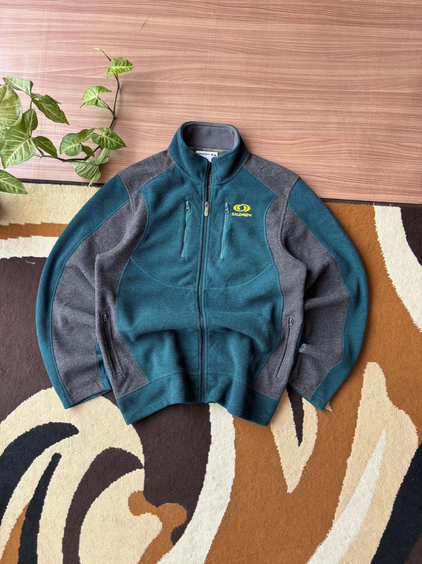 Retro Salomon colorblock Heavy fleece