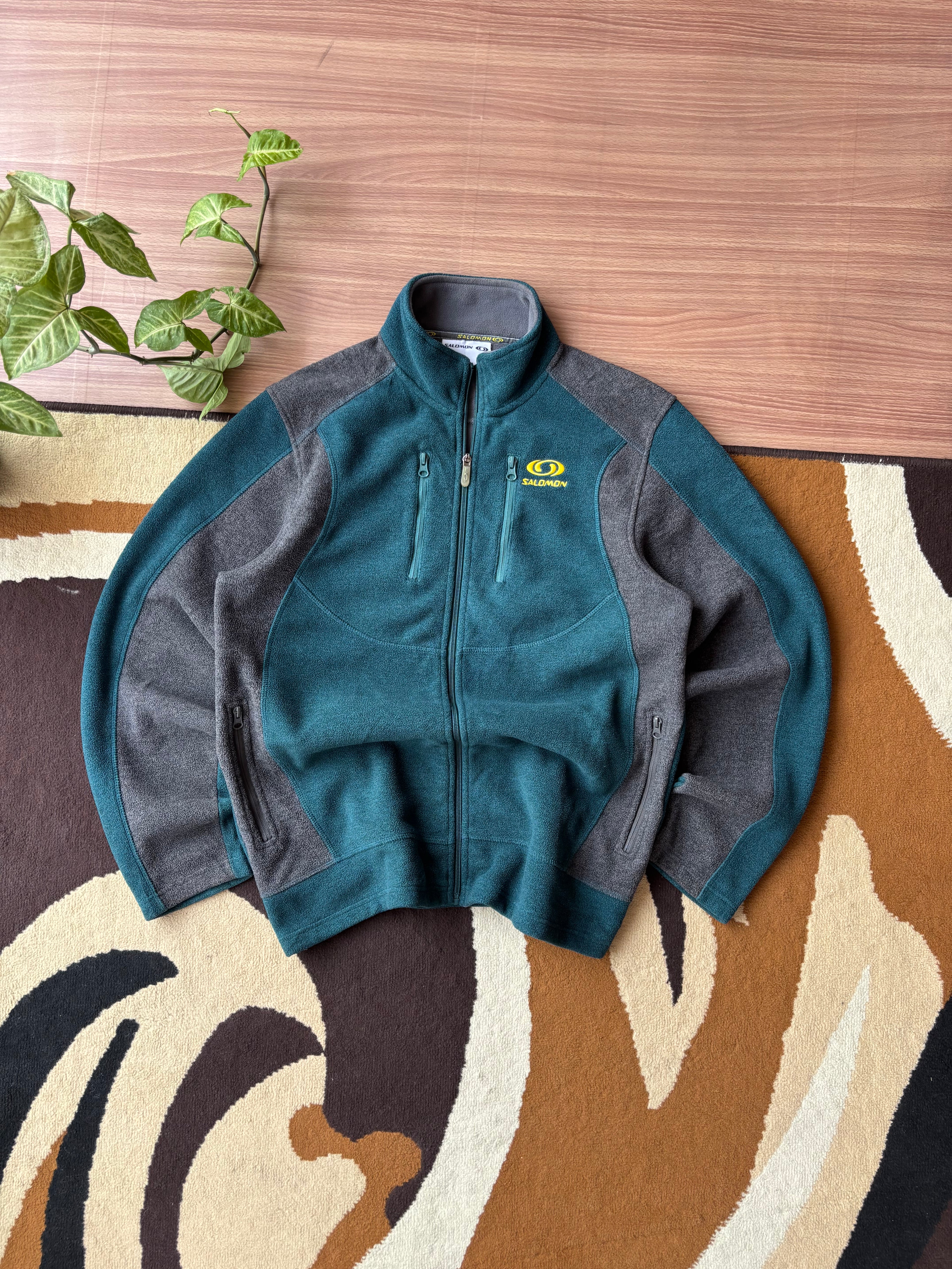 Retro Salomon colorblock Heavy fleece
