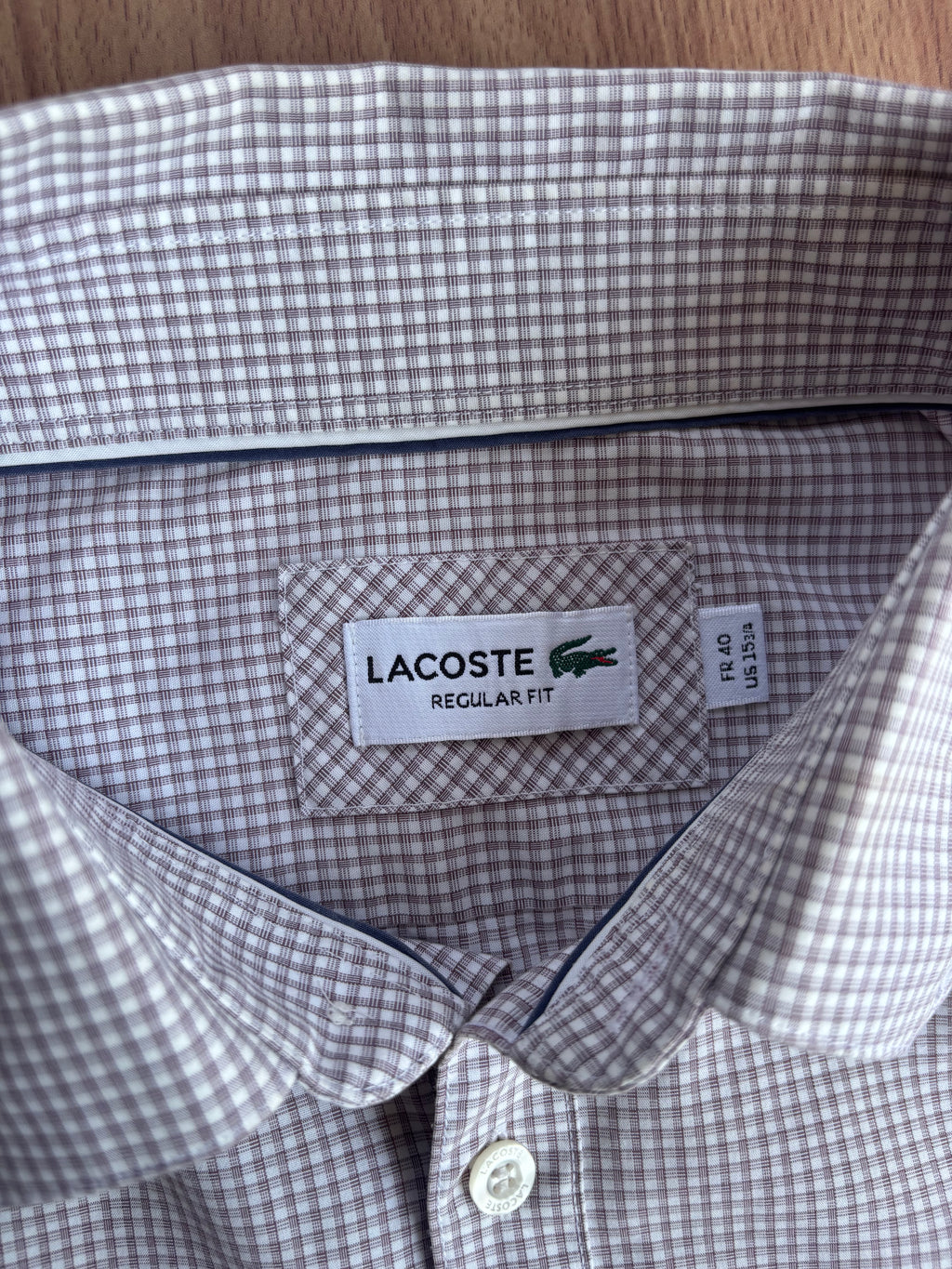 classic Lacoste striped shirt (L)